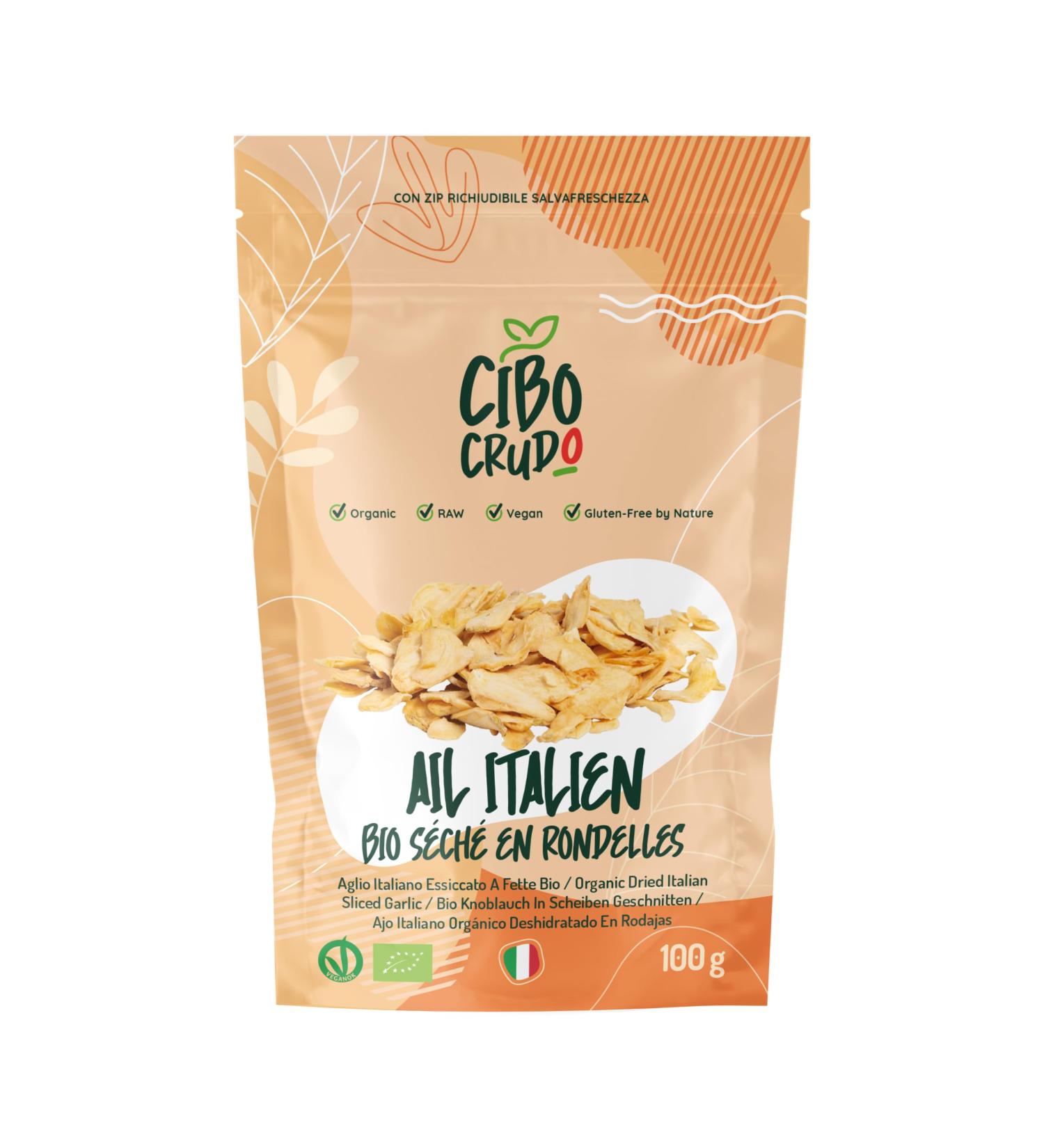 Raw and Organic Ranched Garlic - 100 g. Sun-dried Italian Garlic - Premium Quality. Rich in Energizing and Antioxidant Mineral Salts. - Buy Online on GoSupps.com