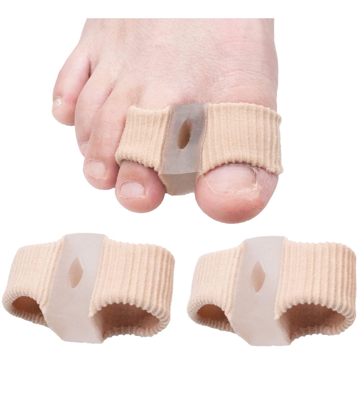 Soft and Skin-Friendly Toe Straightener with Double Orifice Design - Relieve Foot Pain, Overlapping Hallux Valgus, Hammer Toe - Medium 1 Pair - Buy Online on GoSupps.com