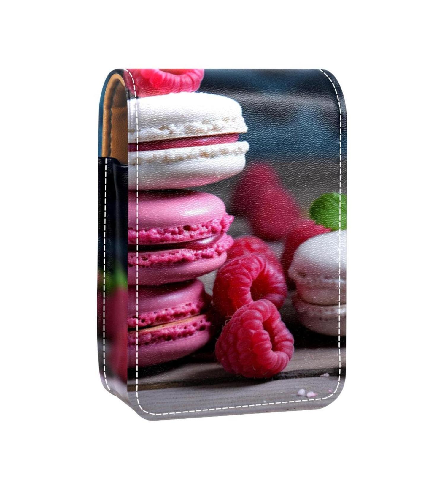 Buy Leather Lipstick Case & Mini Organizer with Mirror | Stylish Lip Gloss Holder for Travel - H918a0ggpy - Buy Online on GoSupps.com