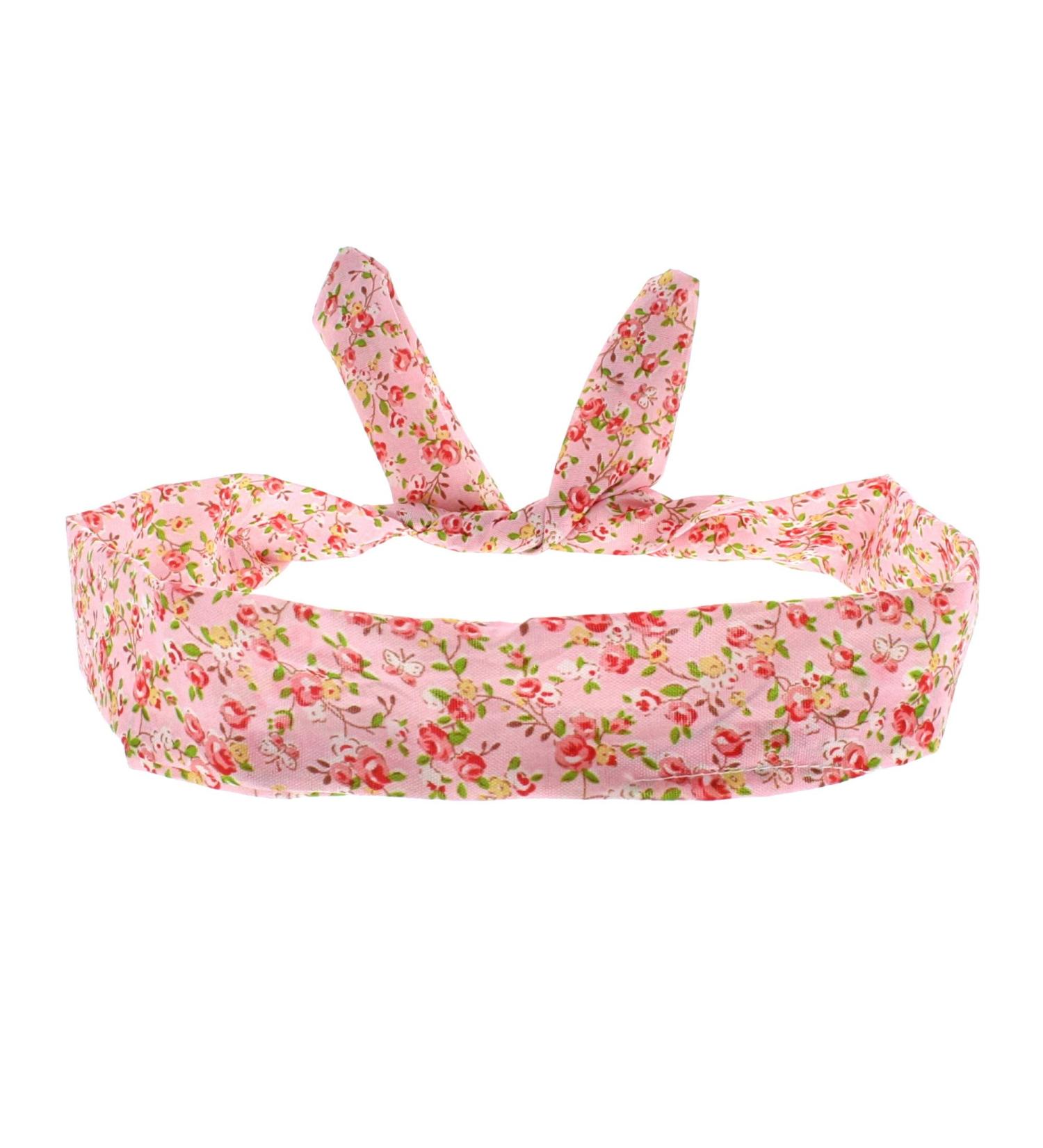 Zac's Alter Ego Floral Print Vintage Style Wire Headband Baby Pink - Buy Online on GoSupps.com