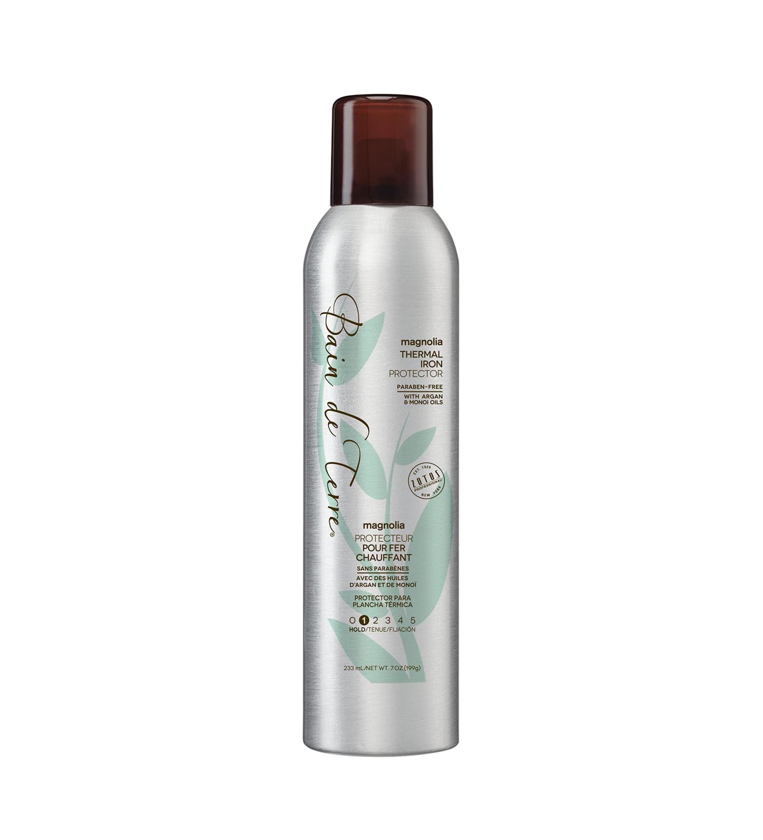 Bain de Terre Magnolia Thermal Iron Protector 7oz | Heat Protectant Hair Spray with Argan & Monoi Oils | Paraben Free - Buy Online on GoSupps.com