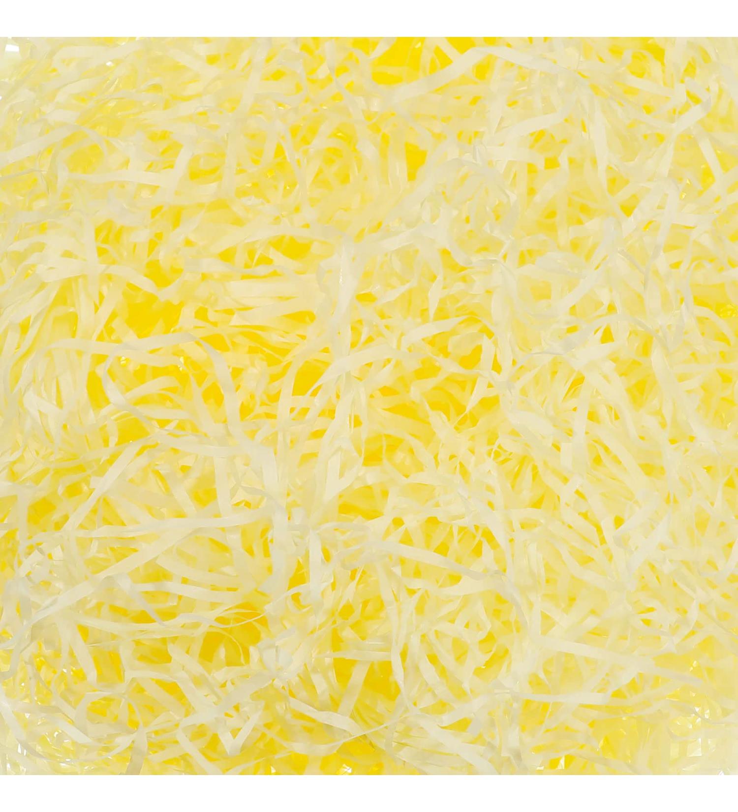Easter Grass Filler for DIY Gift Packaging & Decor - Light Yellow 9oz - Buy Online on GoSupps.com