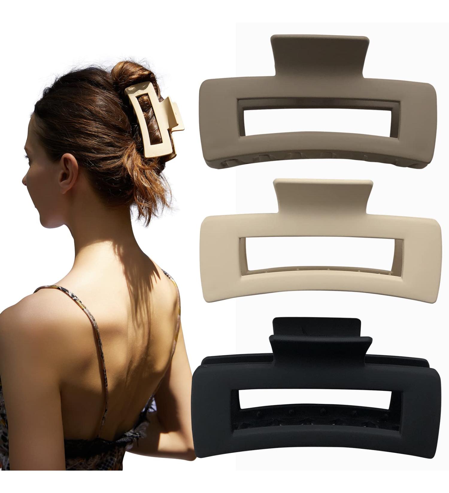Venhay Hair Claw Clips 4 Inch Matte No Slip Jaw Clips for Thick Hair - 3 Pack - Buy Online on GoSupps.com