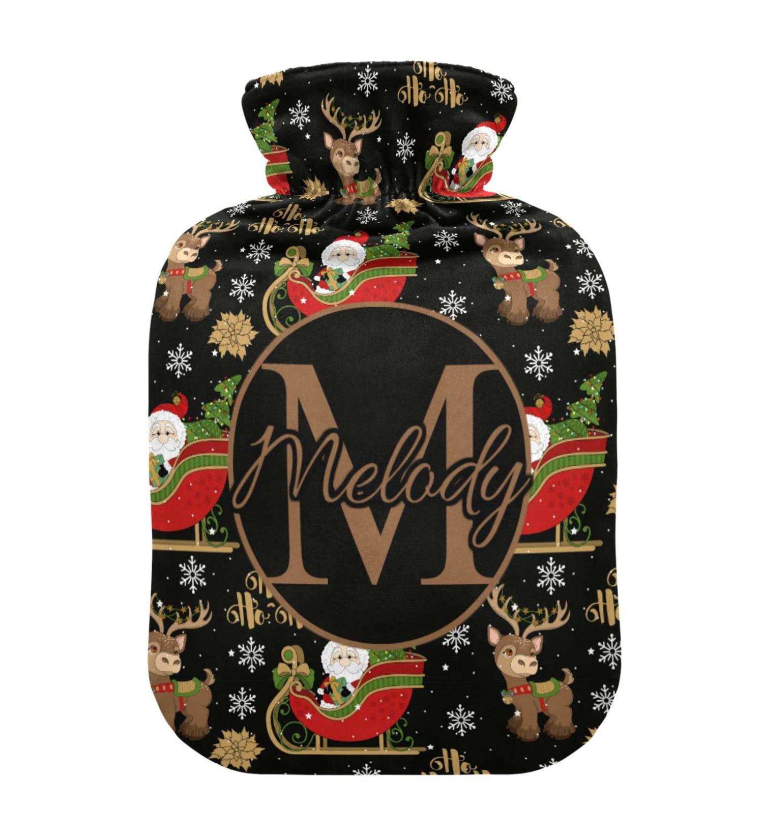 Personalized 1L Hot Water Bottle | Individual Christmas Heat Bottles for Pain Relief & Warmth - Buy Online on GoSupps.com