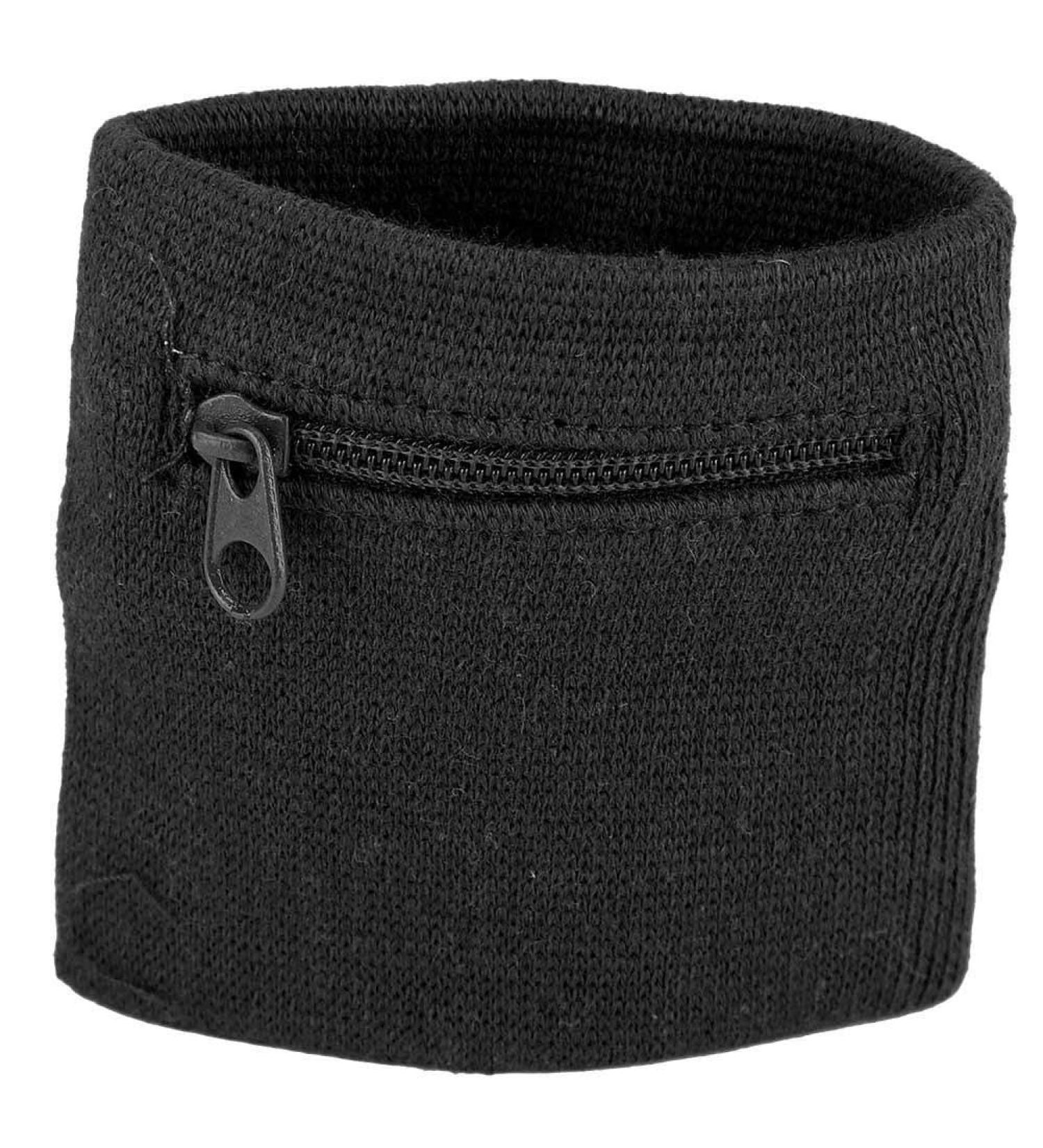 Buy Sports Bracelet Zipper Workout Wallet - Gym Wrist Bag for Cycling & Running | Waterproof Black | Coin & Keys Storage - Buy Online on GoSupps.com