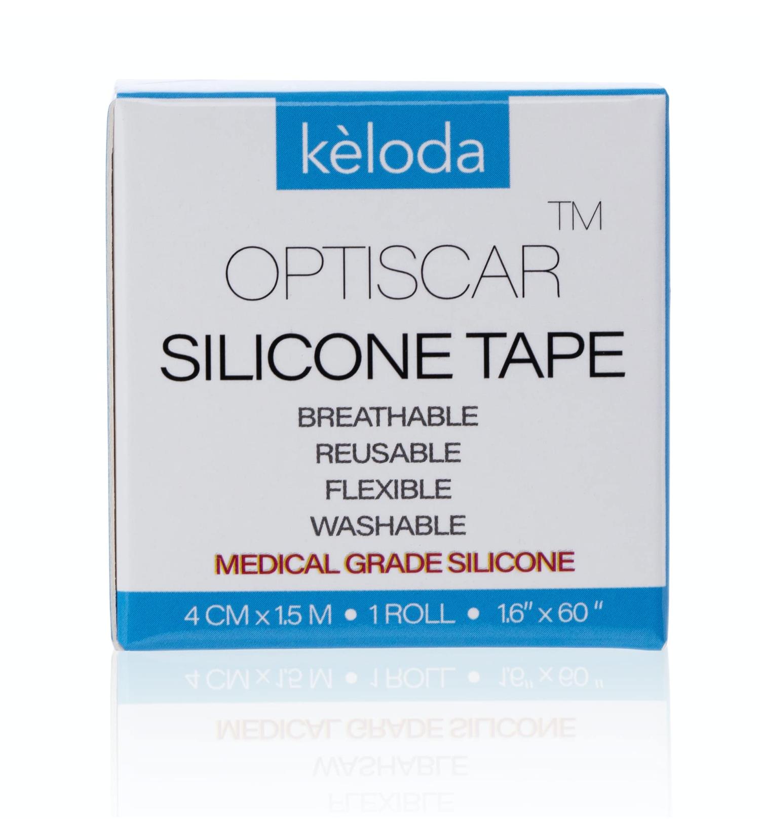 Scar Removal Silicone Tape for Surgical Scars, Keloids & C-section - 60in Roll, Medical Grade, Latex-Free - Buy Online on GoSupps.com