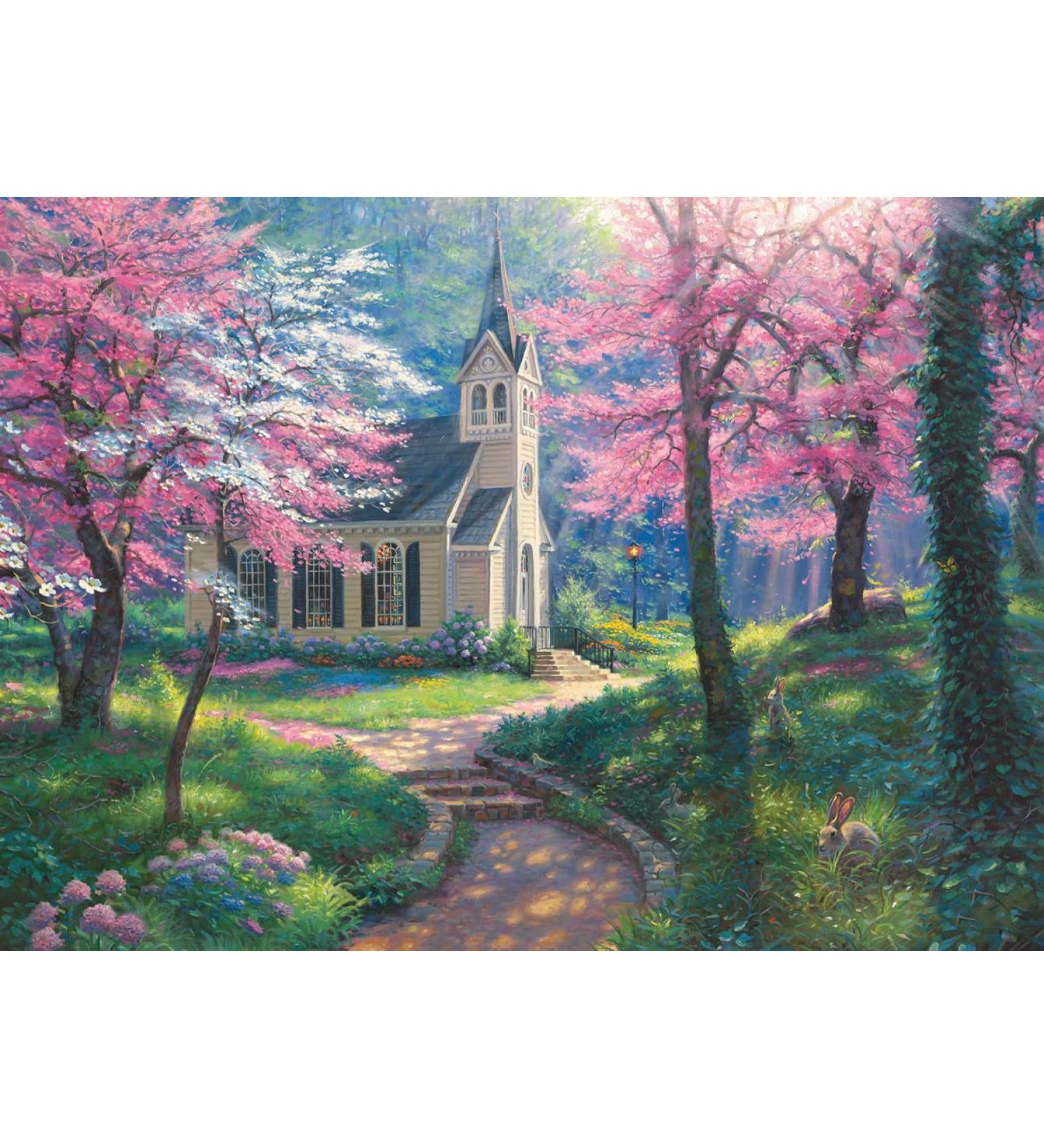 Christian Church 5D Diamond Painting Kit for Adults - DIY Full Round Drill Landscape Gem Art Scenery - 12x16 Inch Home Wall Decor - Buy Online on GoSupps.com