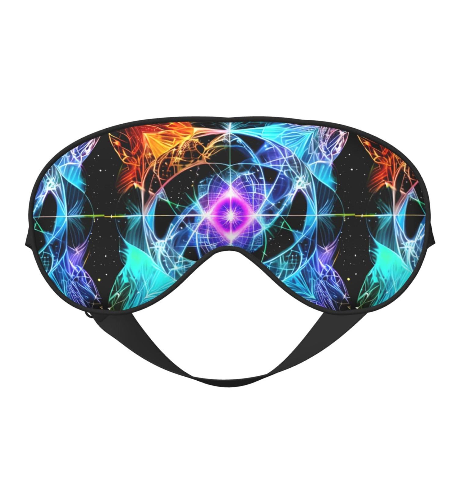 Buy Eight Dimensional Space Unisex Adjustable Buckle Blackout Sleep Eye Mask | Perfect for Home Travel Yoga & Office Naps - Buy Online on GoSupps.com