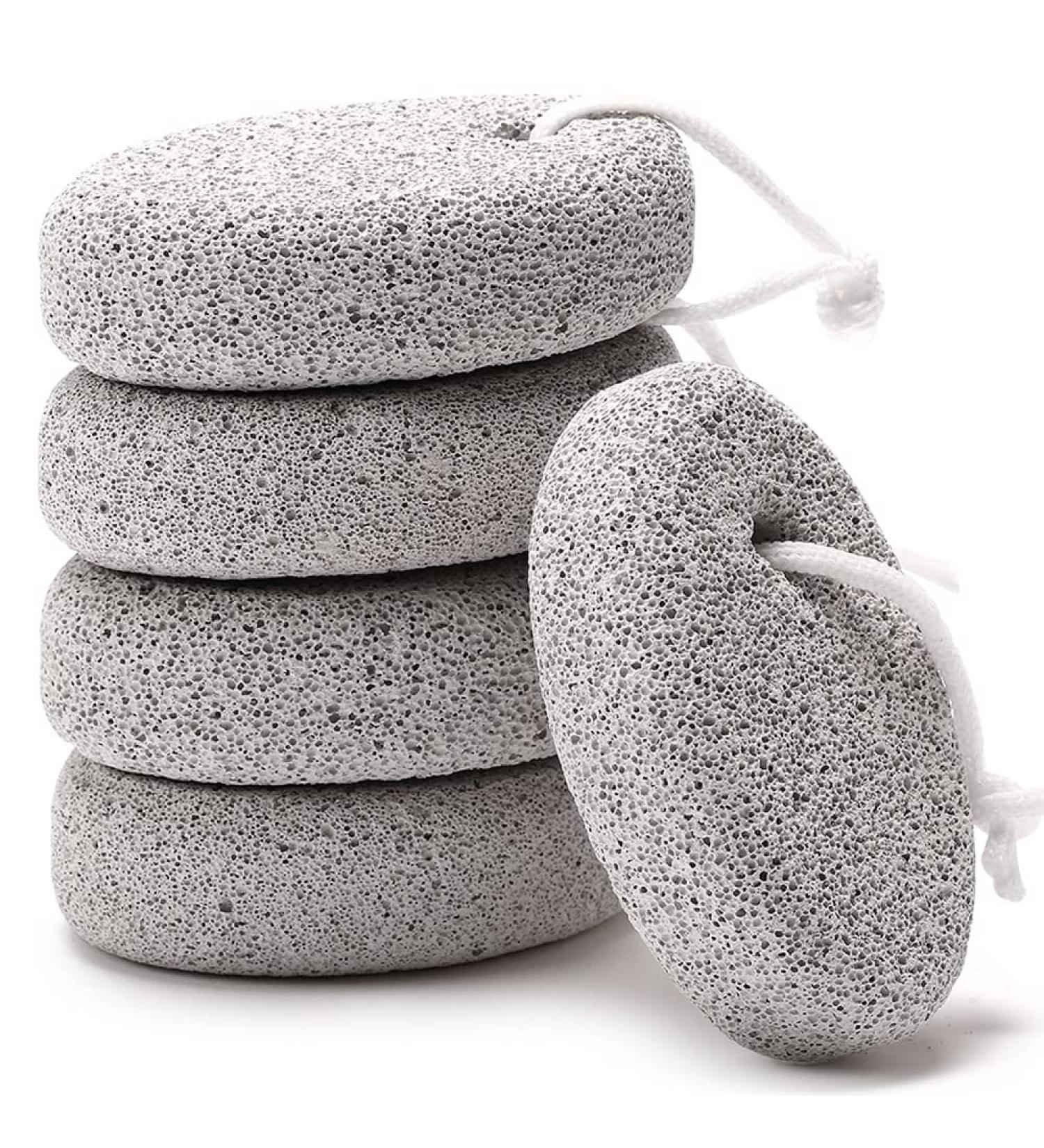 Borogo 5-Pack Natural Pumice Stone for Feet - Callus Remover and Foot File Exfoliation Tool Set for Smooth Heels, Elbows, and Hands - Buy Online on GoSupps.com