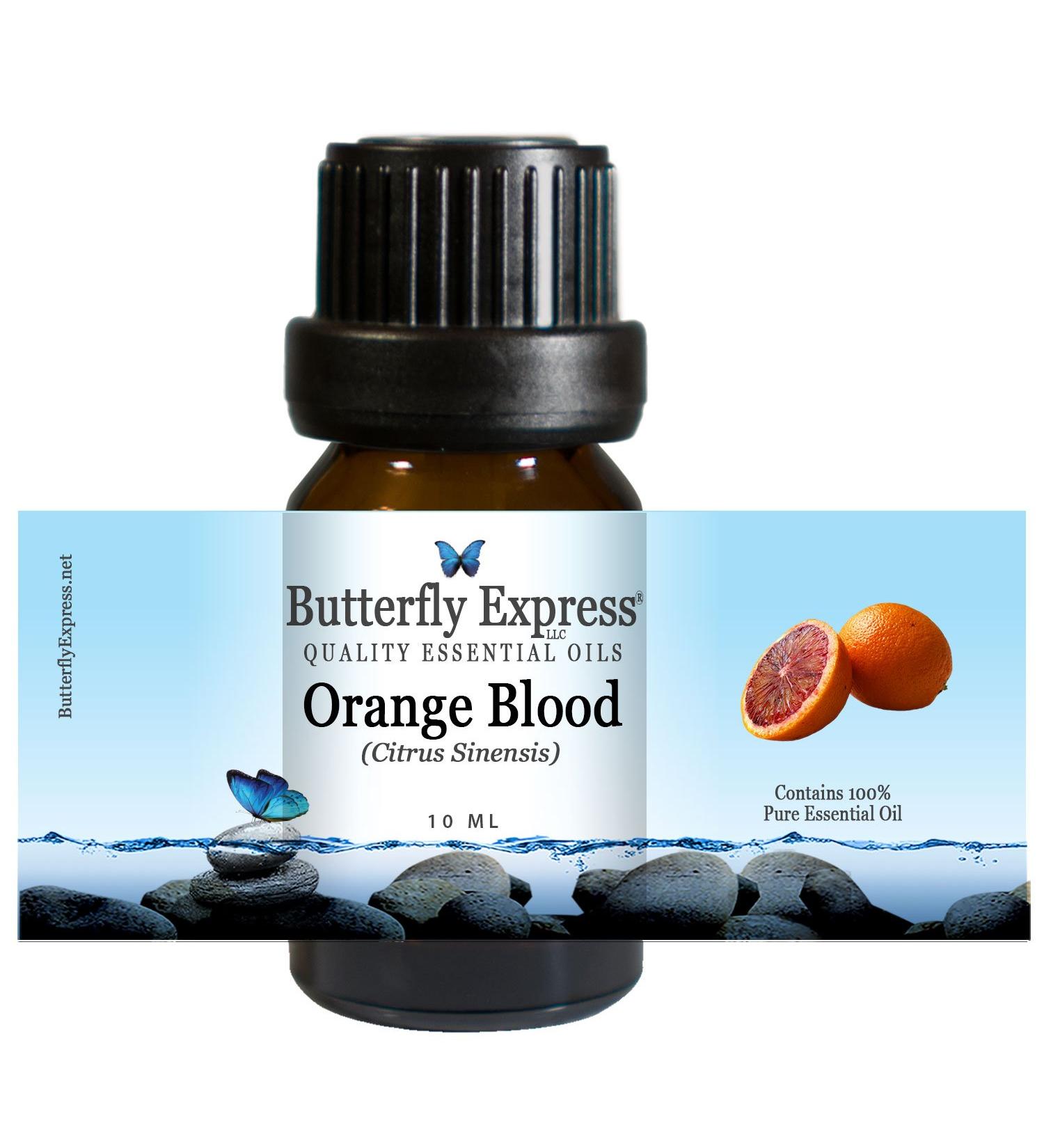 Orange Blood Essential Oil 10ml - 100% Pure - by Butterfly Express