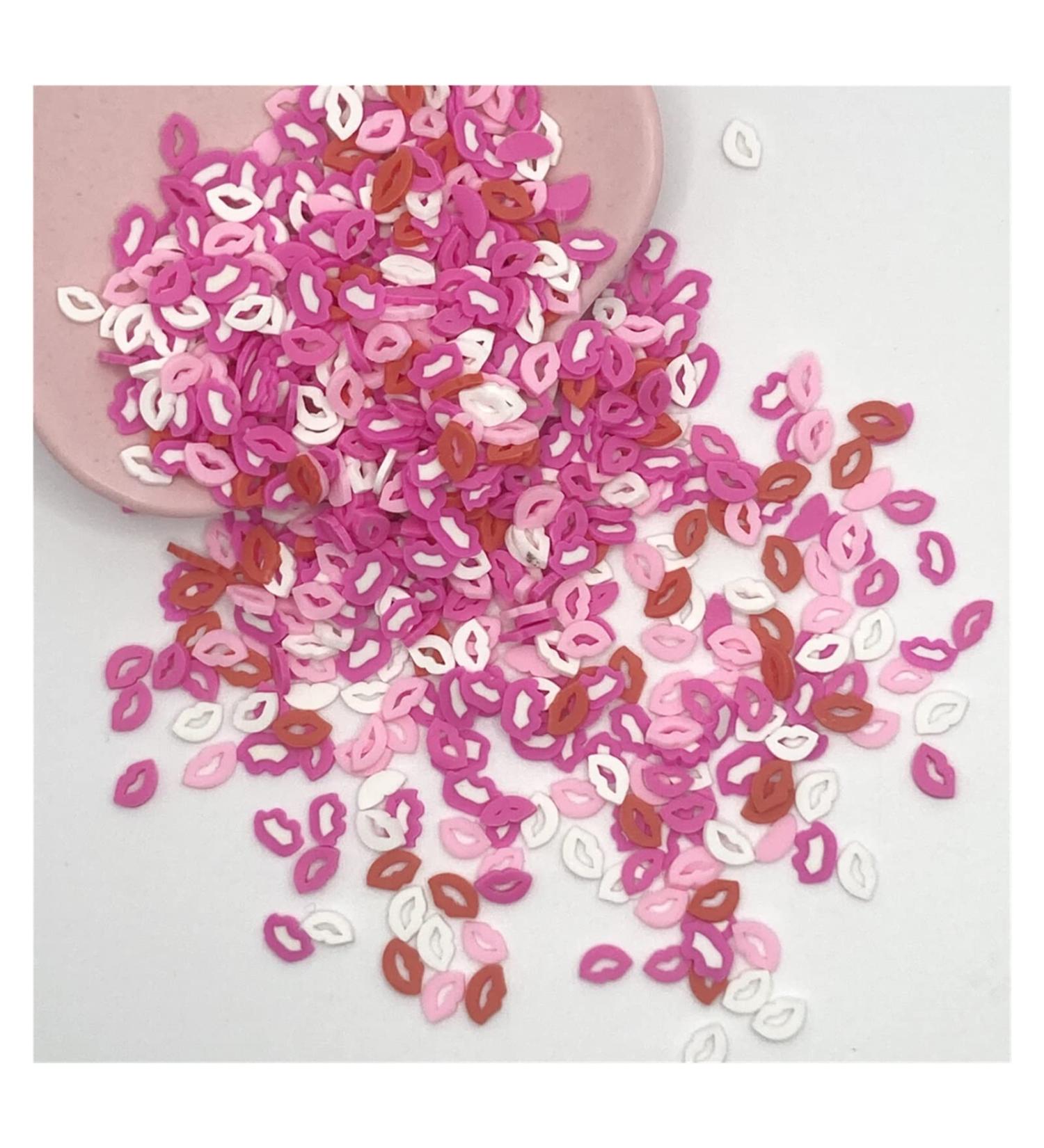 RT 50g Lips Shape Polymer Hot Clay Slices Colorful Sprinkles for Slimes Filling Handcraft Phone Shell DIY Christmas Decoratio Y420 (Color : Colorful) - Buy Online on GoSupps.com