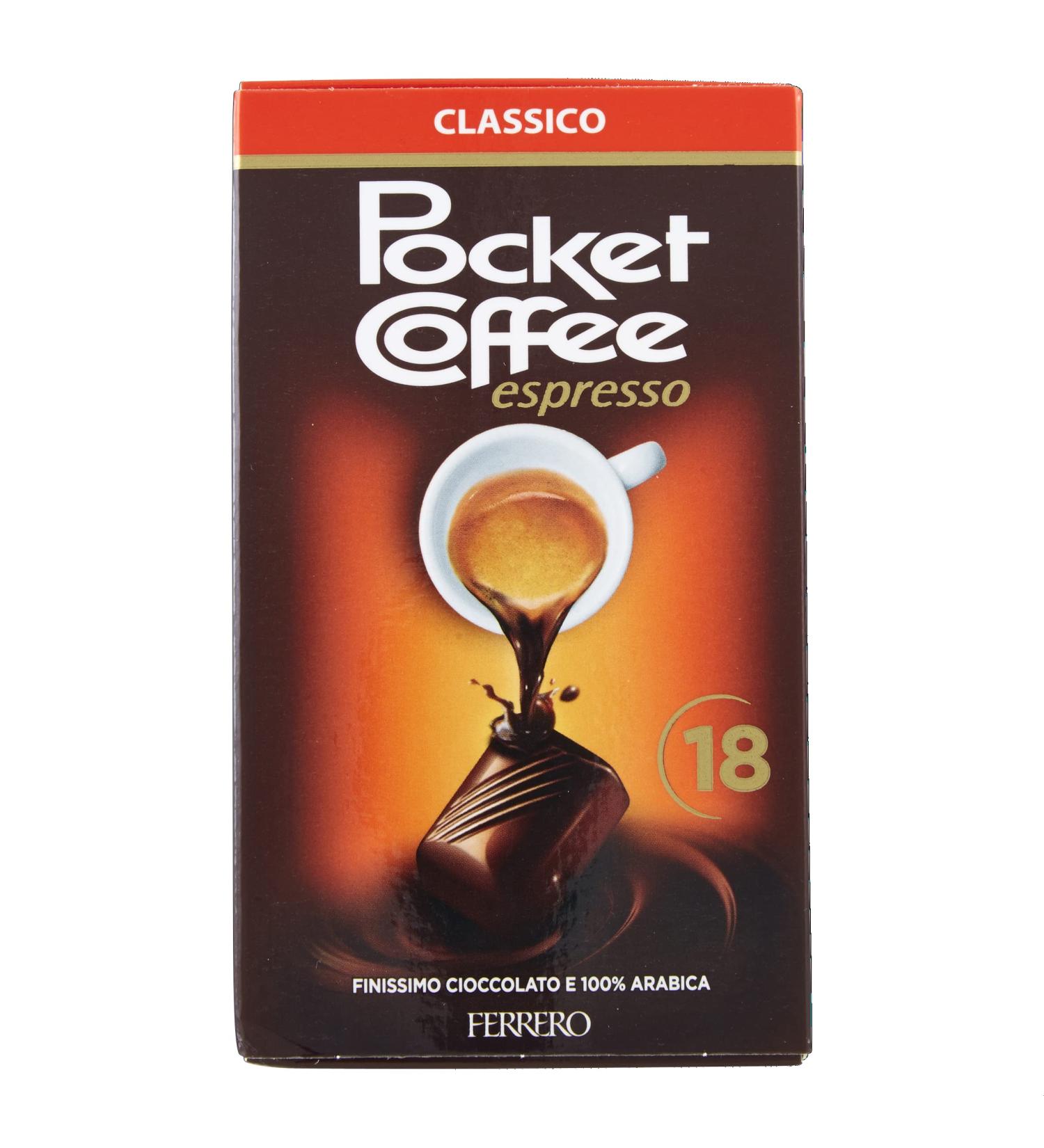  Ferrero Ferrero Pocket Classic Coffee Chocolate and 100% Arabica Coffee Praline Pack of 18 Pralines - 225g - Buy Online on GoSupps.com