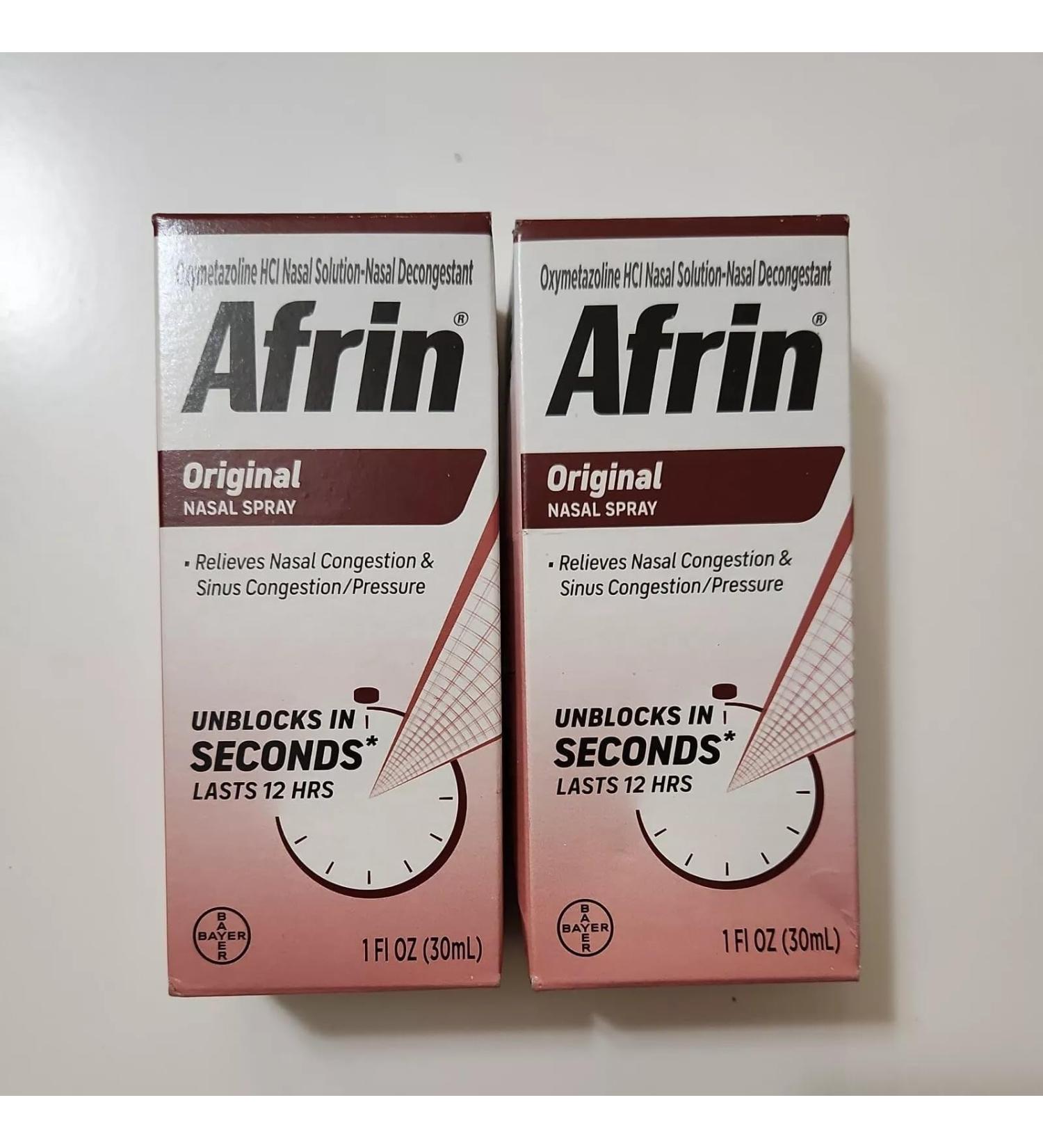 Afrin Original Nasal Spray & Decongestant Pack of 12 Bottles of 1 Fl Oz Each - Buy Online on GoSupps.com