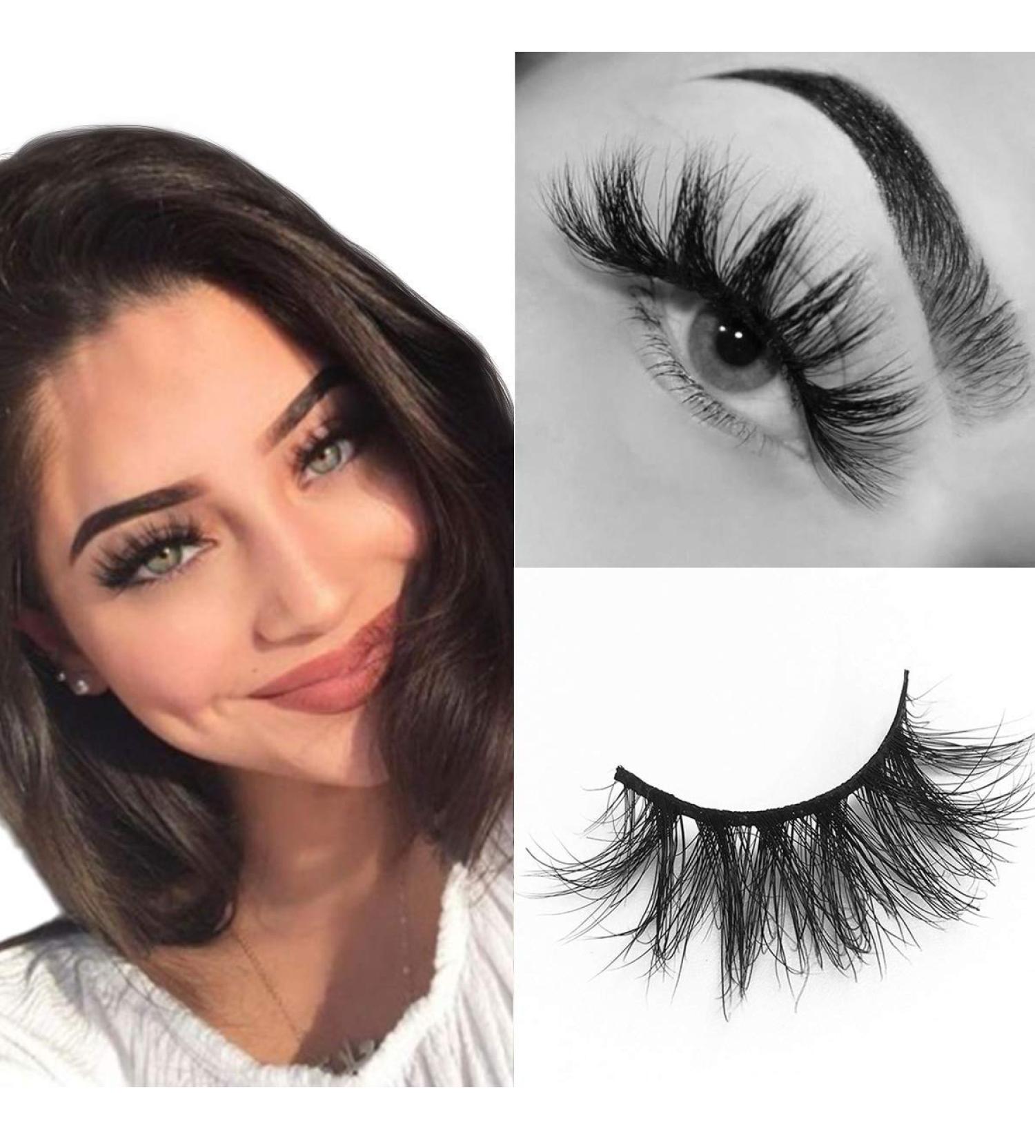 SWINGINGHAIR 3D Mink Eyelashes 19mm - Hand-made Natural False Lashes for Fluffy Volume - 1 Pair - Buy Online on GoSupps.com