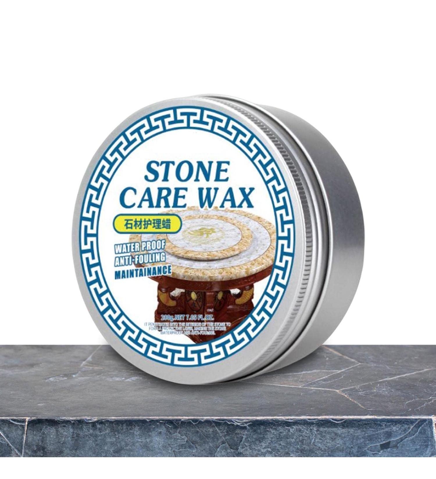 Polishing Wax for Stone - 200g Stone Care Polish Stone Stain Remover to Protect Stone Furniture/Floor/Wall from Grease Grimes Single Attribute - Buy Online on GoSupps.com