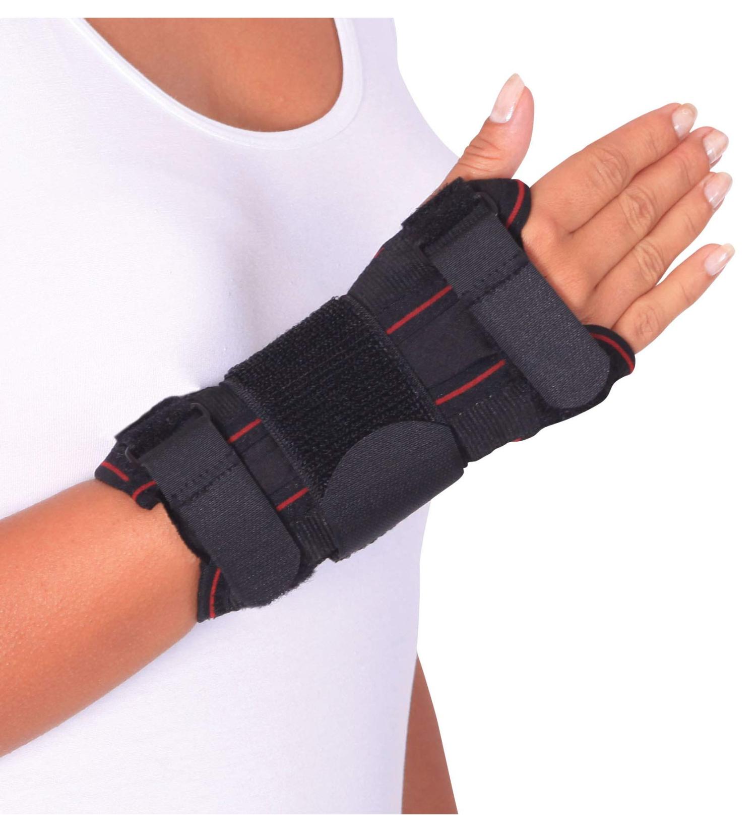 ORTONYX Wrist Support Brace with Splint for Carpal Tunnel & Arthritis - L/XXL Black | International Shipping Available - Buy Online on GoSupps.com