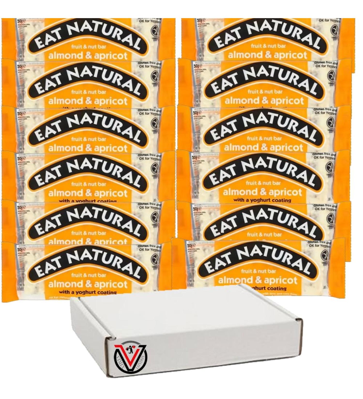 Eat-Natural Protein Packed Crunchy Nut Fruit & Nut Bar Almond & Apricot Fruit & Nut Bar Dark Chocolate Bar 50g (12 Bars(Full Box) Fruit & Nut Bar Almond & Apricot) Fruit & Nut Bar Almond & Apricot 12 Bars(Full Box)