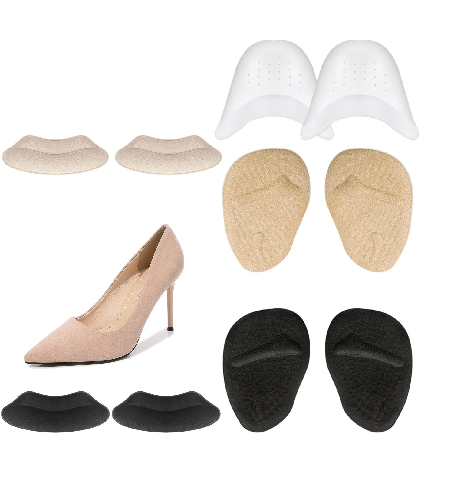 Heel Pads 10-Pack | Brozigo Shoe Inserts for Women | Metatarsal & Toe Protectors for Comfortable Fit - Buy Online on GoSupps.com