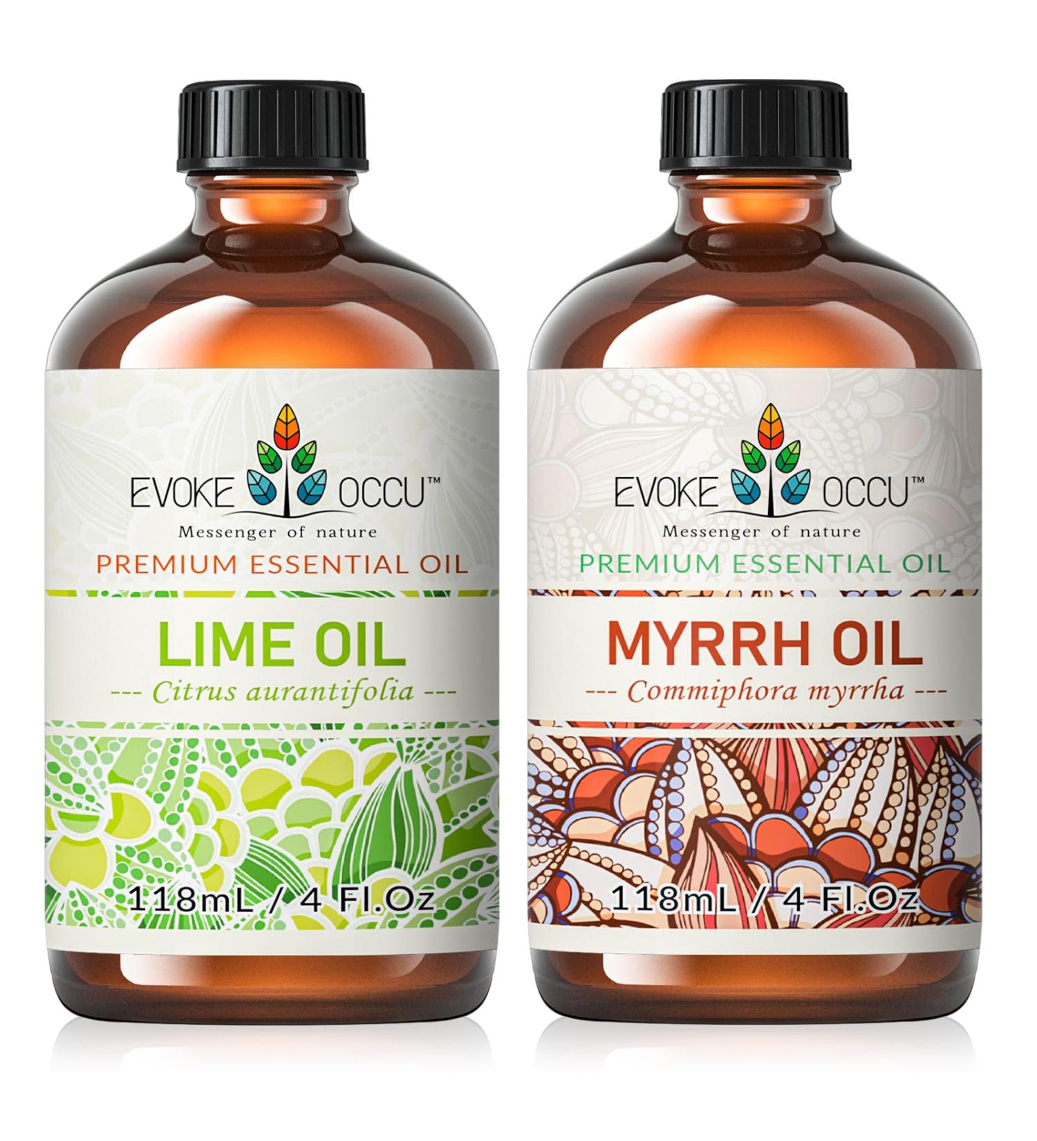 EVOKE OCCU Lime Essential Oil and Myrrh Essential Oil - 4 Fl Oz - Buy Online on GoSupps.com