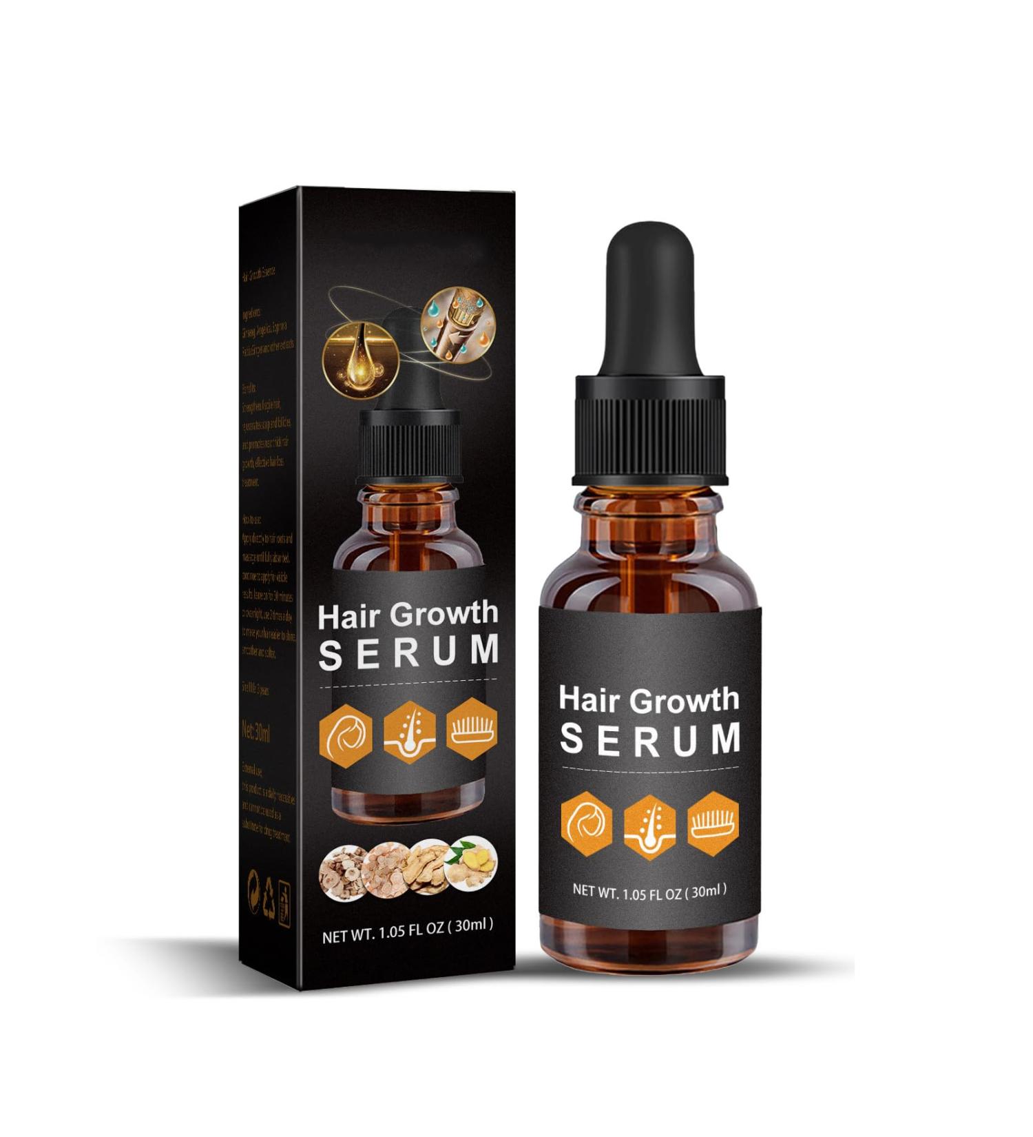 Hair Growth Serum Ginger Hair Growth Oil for Bald Thin Hair Repairs Hair Follicles Stronger Hair Hair Growth Oil for Women & Men - Buy Online on GoSupps.com