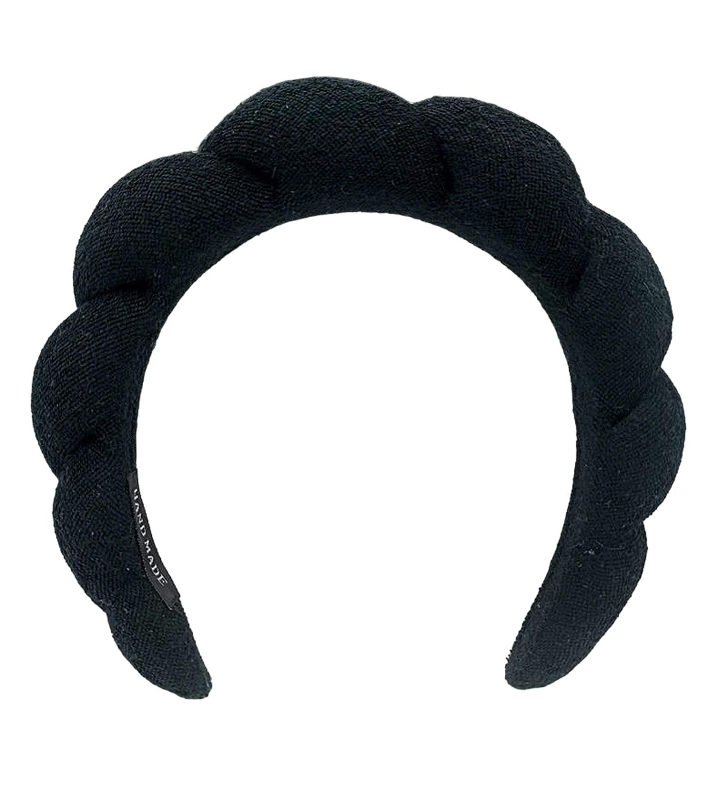 Spa Headband for Women/Girls | Non-Slip Makeup Sponge Hairband | Soft Terry Cloth Accessory - Black - Buy Online on GoSupps.com