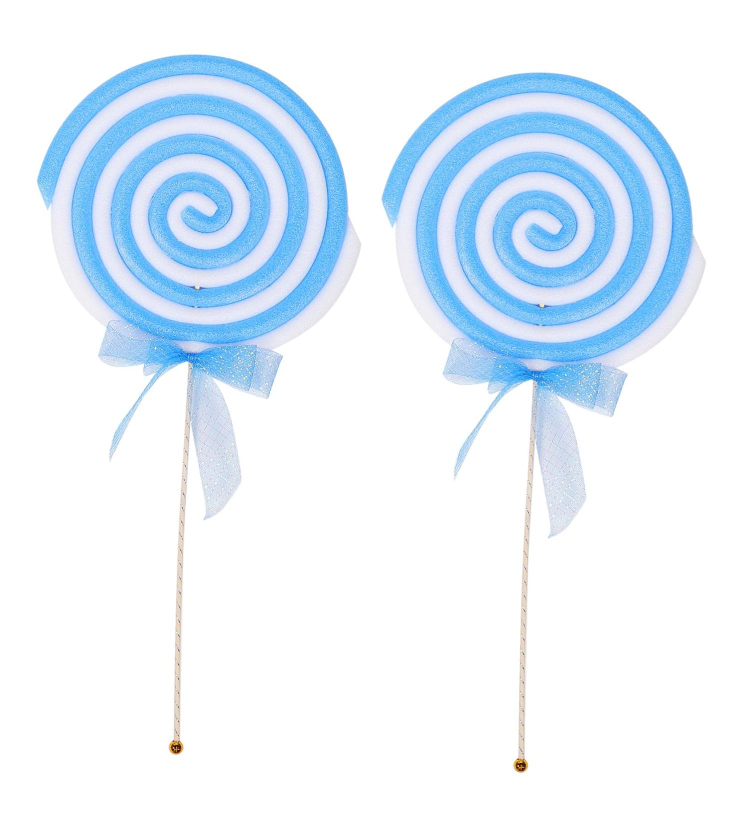 Ciieeo 10 Pcs Lollipop Photo Clothing Kidcore Clothes Wedding Decor Large Lollipop Models Princess Decor Scene Adornment Simulation Lollipop Model Simulation Food Decor Kids Toy Sky-bluex5pcs 66x31cmx5pcs - Buy Online on GoSupps.com