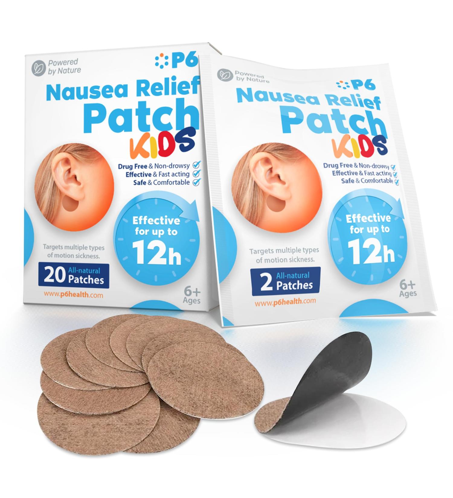 P6 Motion Sickness Patches for Kids - All-Natural Sea & Car Travel Relief - Non-Drowsy Safe Patches for Happy Journeys - Buy Online on GoSupps.com