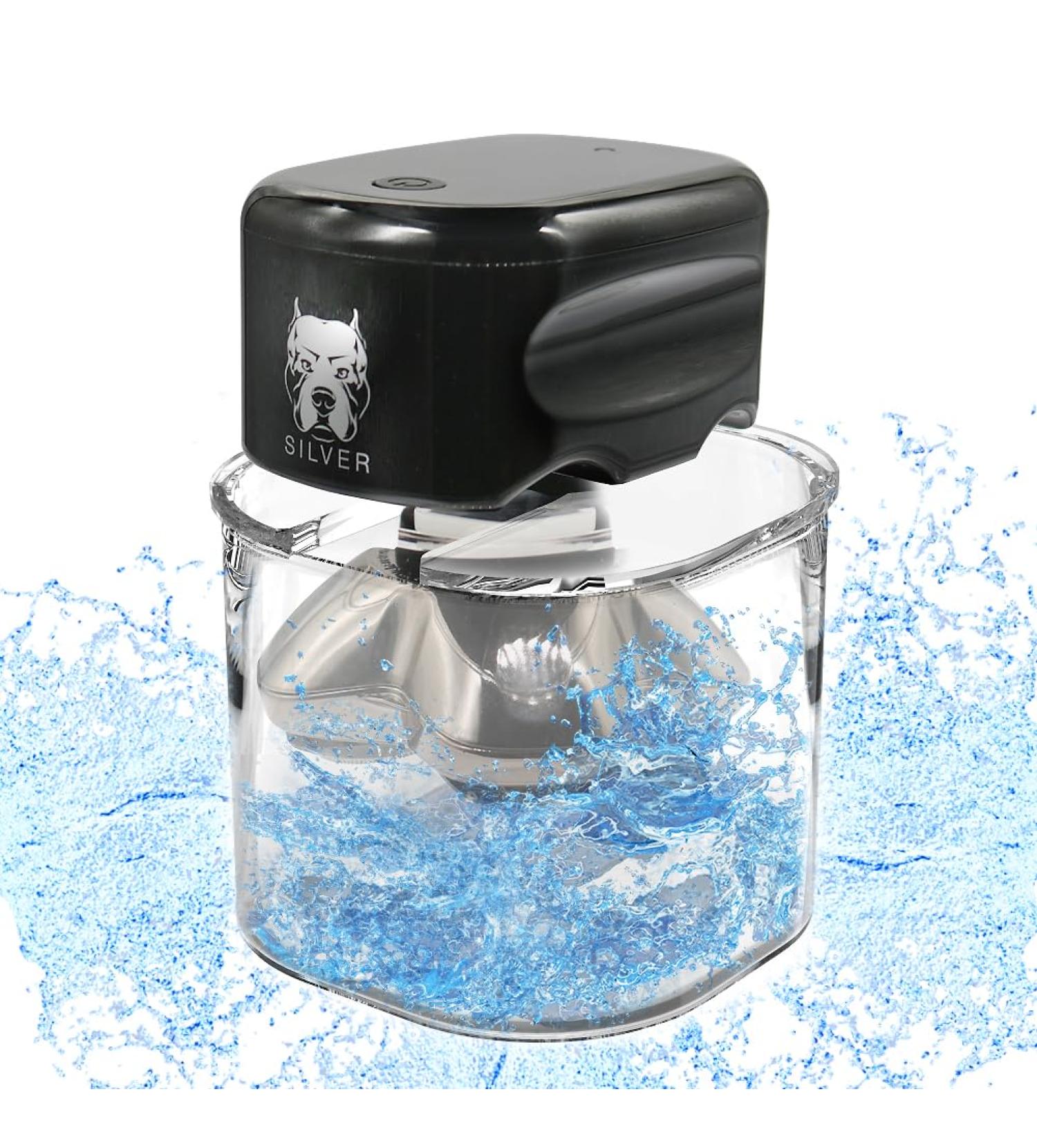Transparent Glass Skull Shaver Rinse Stand - Compatible with Pitbull & Electric Shavers for Men & Women | Best eCommerce Store - Buy Online on GoSupps.com