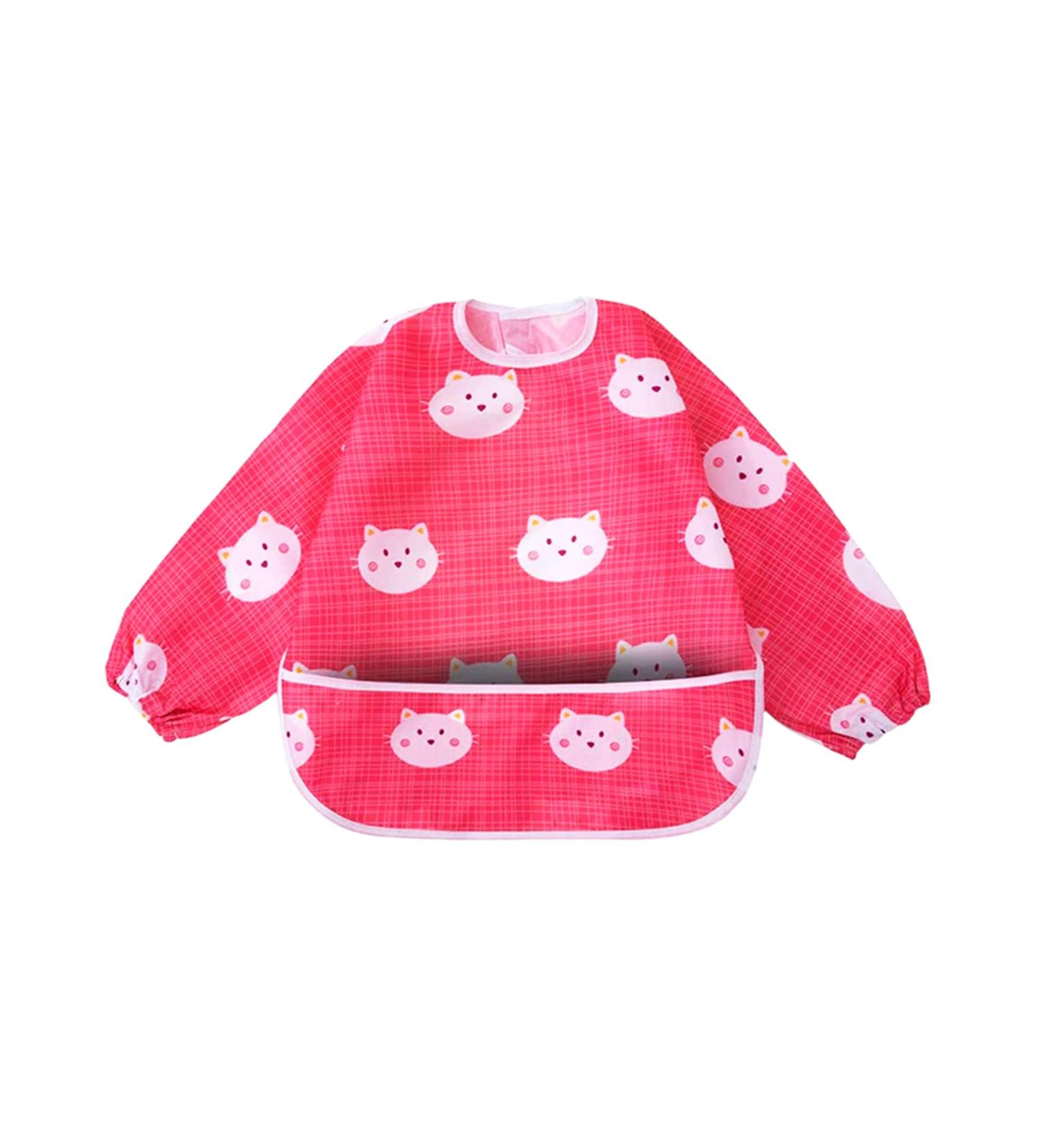 Little Dimsum Long Sleeved Waterproof Bib with Large Food Pocket - Redcat Design - Buy Online on GoSupps.com