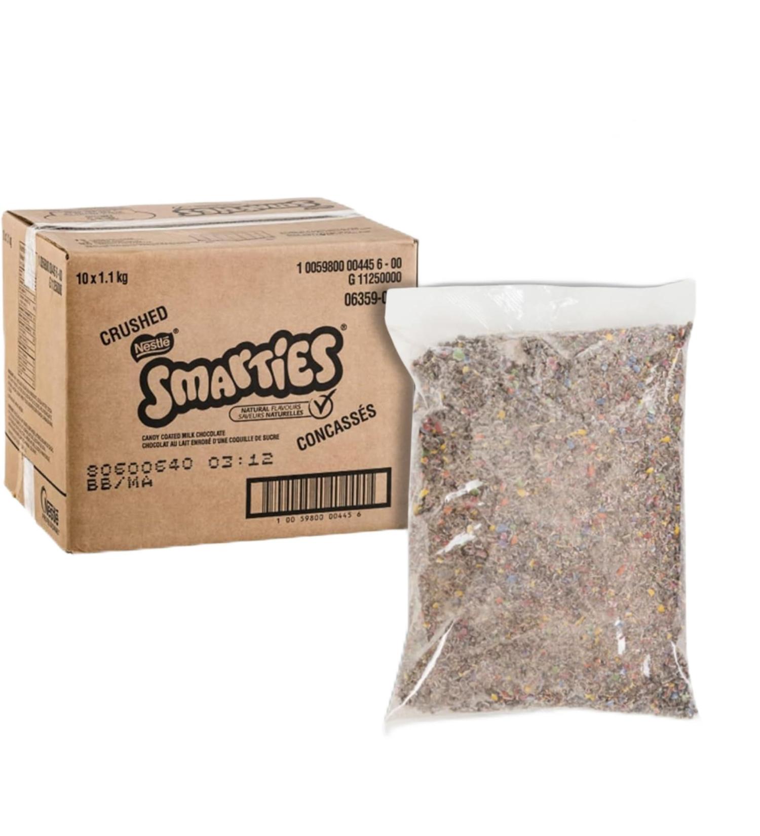 SMARTIES Bulk Crushed Chocolate SMARTIES Chocolate for Baking No Artificial Colours 11kg (10 x 1.1kg) - Buy Online on GoSupps.com