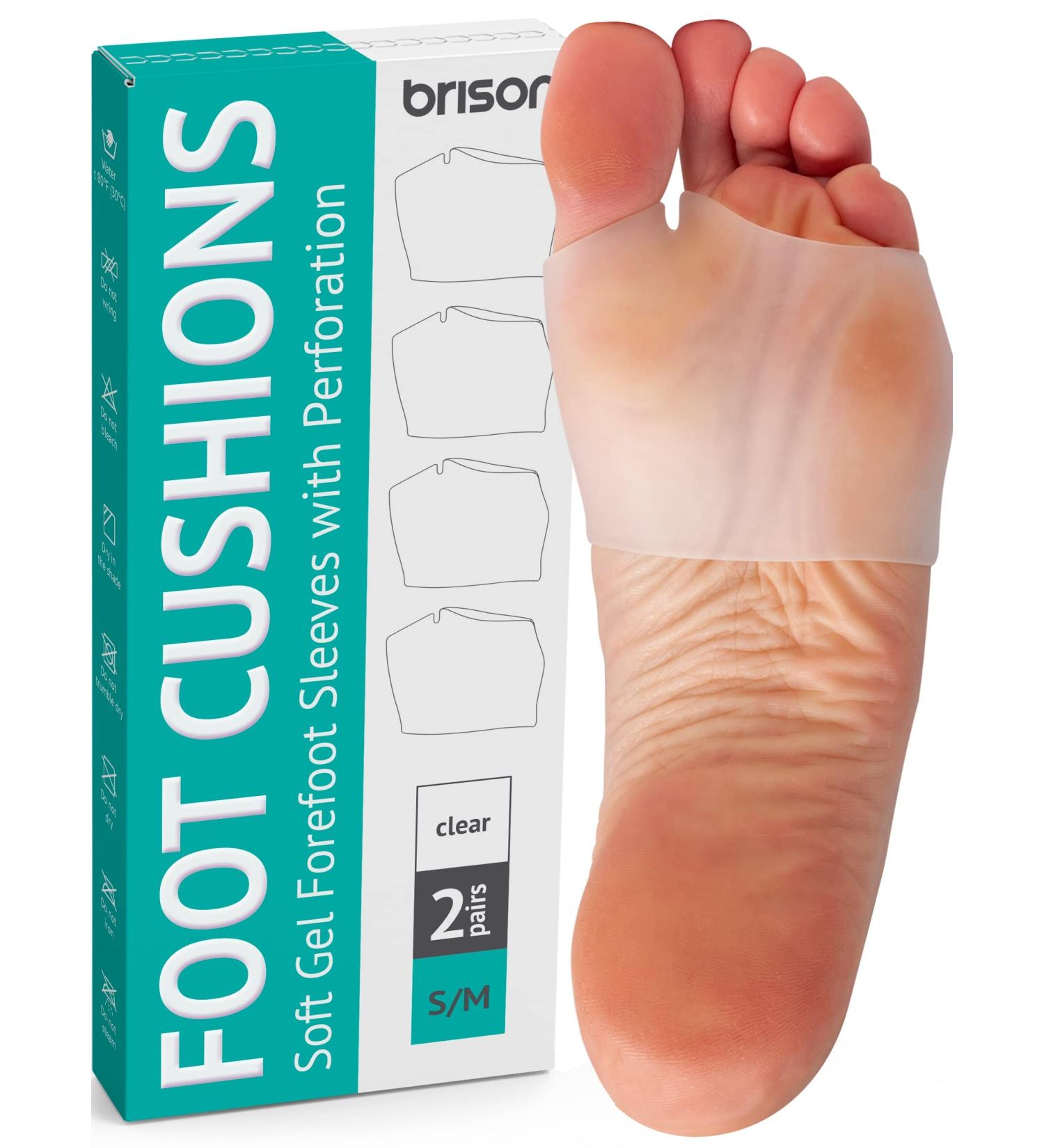 Metatarsal Pads Ball of Foot Cushions - Gel Forefoot Sleeves for Pain Relief - Men and Women - Buy Online on GoSupps.com