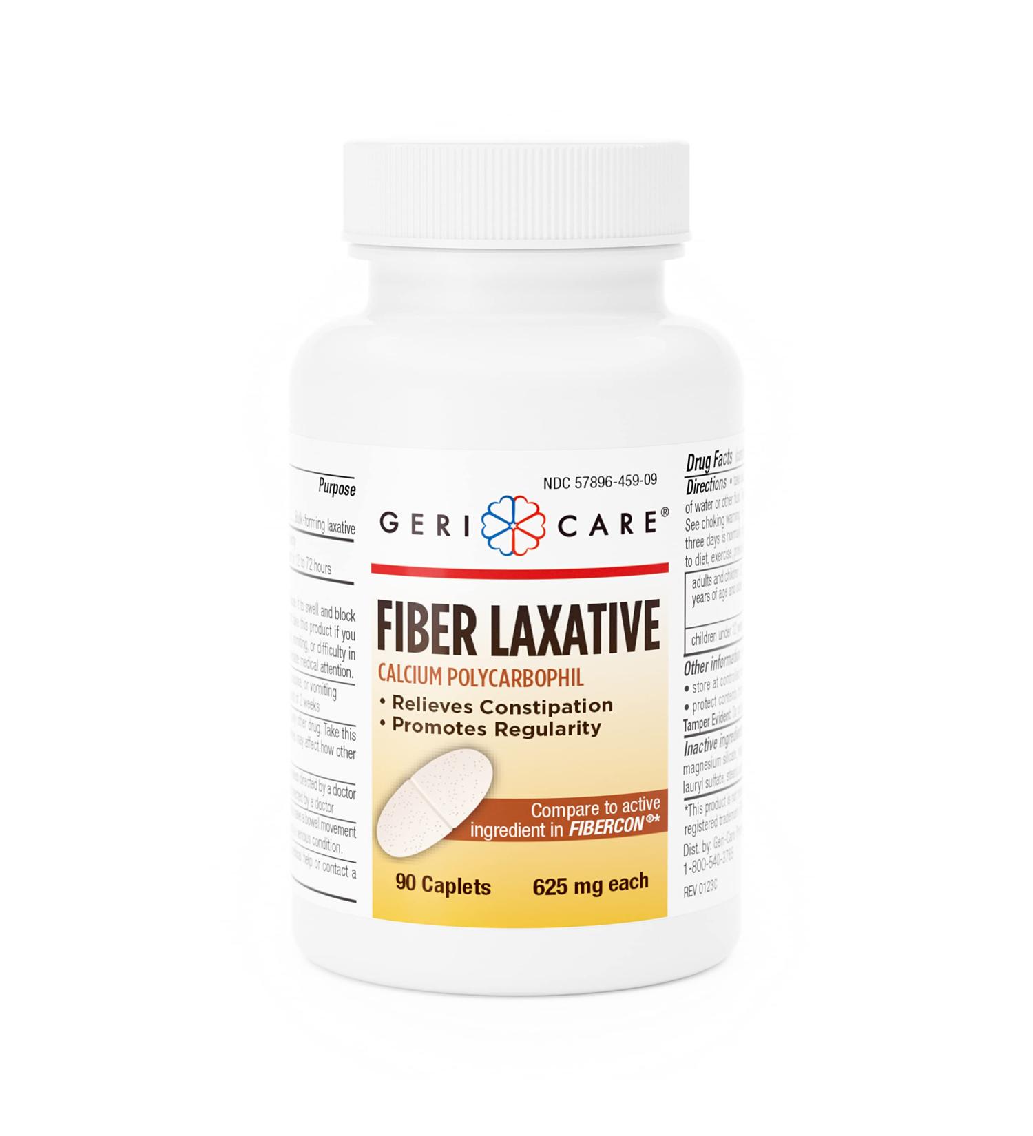 GERICARE Fiber Laxative 90 Caplets Per Bottle