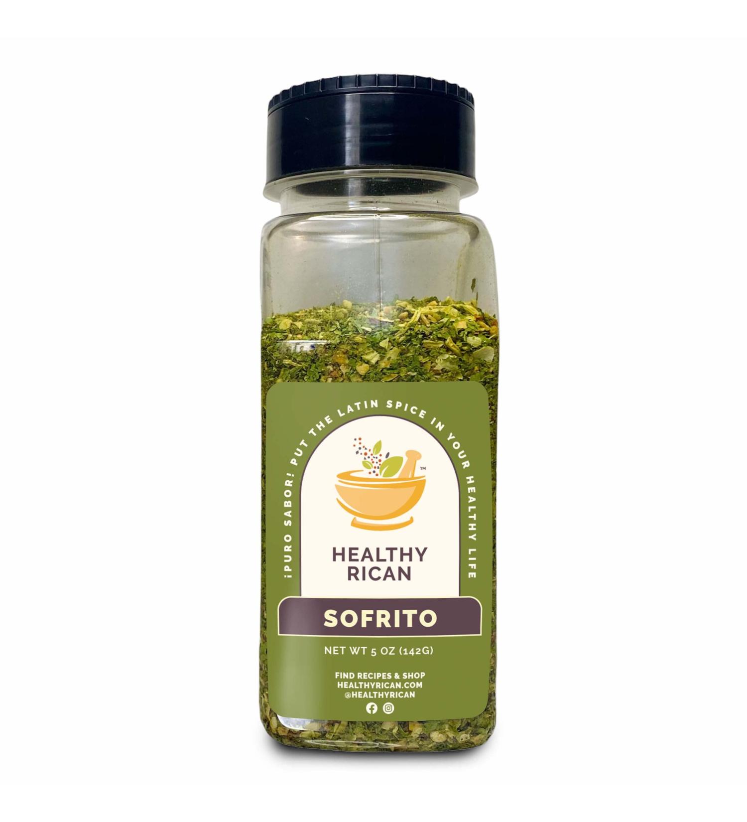 Healthy Rican Adobo Sazon Sofrito Spice Mix - Non GMO, No MSG, Gluten Free, Diabetes Friendly, Keto & Whole 30 Approved - Large Size - Buy Online on GoSupps.com