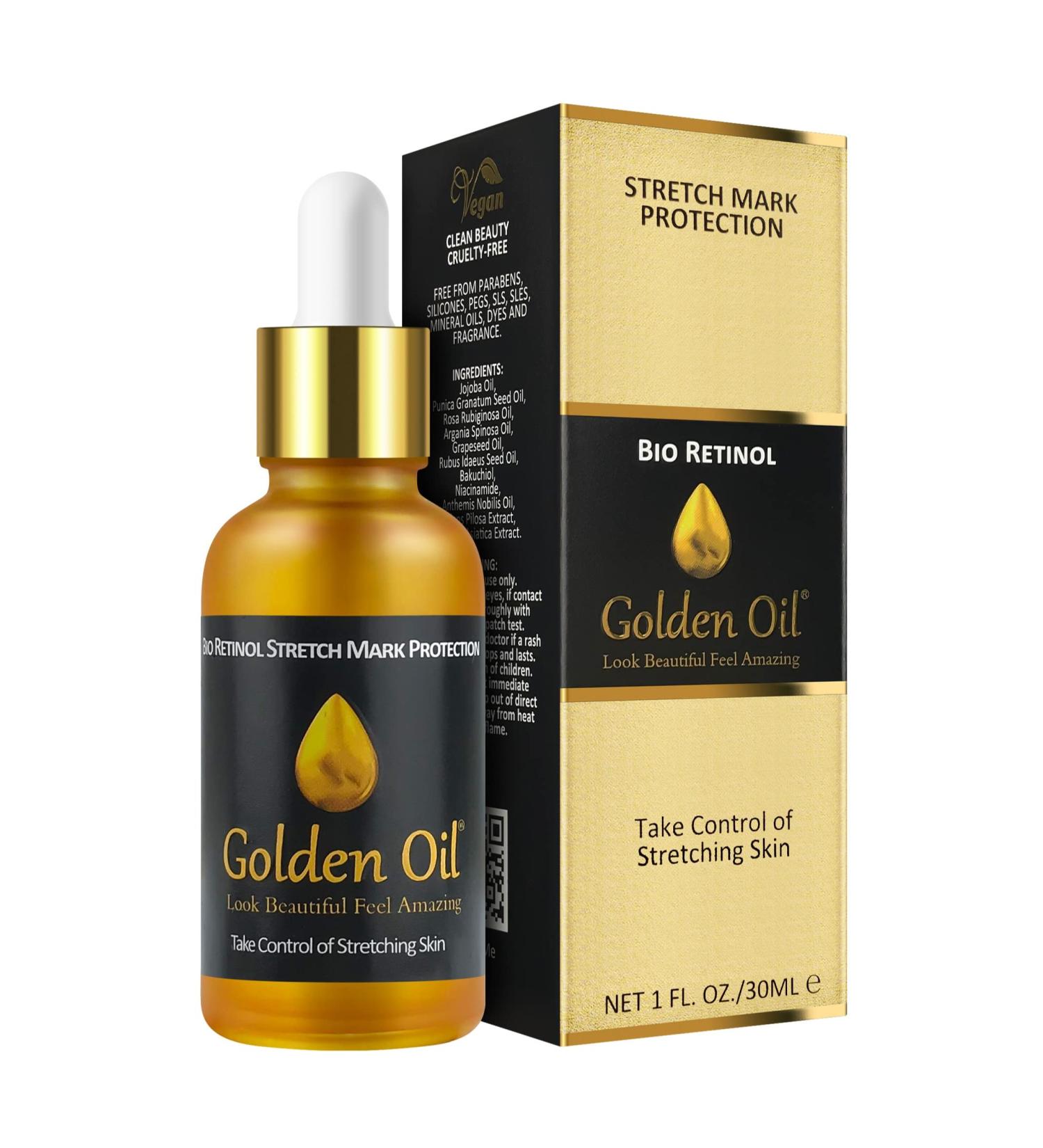 Stretch Mark & Scar Treatment Oil | Bio Retinol for Skin Tone & Protection - 1.0 Fl Oz - Buy Online on GoSupps.com