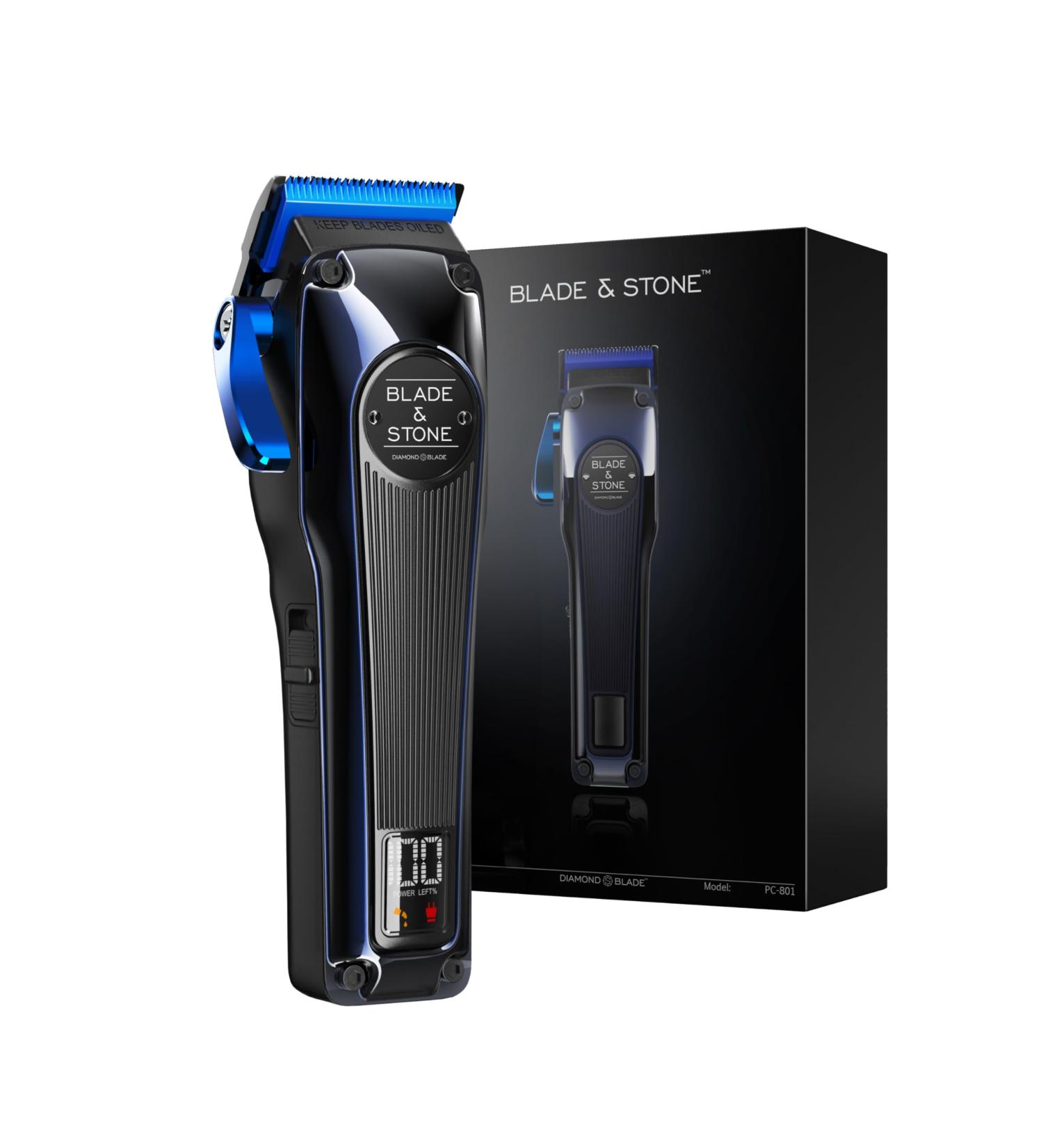 Blade & Stone Hair Clippers for Men Professional Barber Clippers PC801 Clipper | Diamond-S Blade | Micro-Gap Technology | 7200 RPM Digital Brushless Motor Cordless Hair Clippers - Dark Knight - Buy Online on GoSupps.com