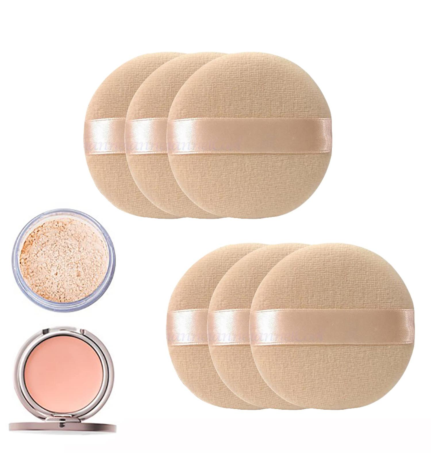 Shulllin 6-Piece Face Sponge Puff Set - Unisex Makeup Sponges for Foundation BB Cream & Powder - High-Quality Skin Color Foam Applicators - Buy Online on GoSupps.com