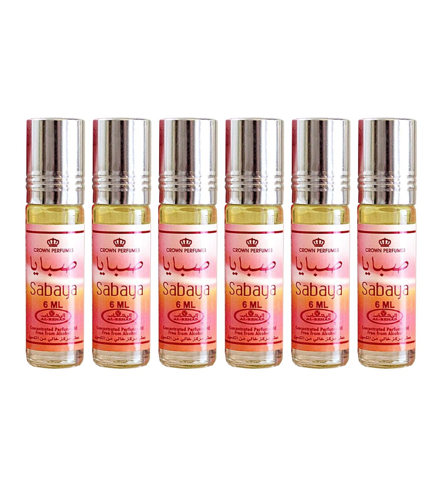 Al-Rehab Sabaya Concentrated Perfume Rollerball For Unisex 6 Ml/0.20 Oz (Pack Of 6) - Buy Online on GoSupps.com