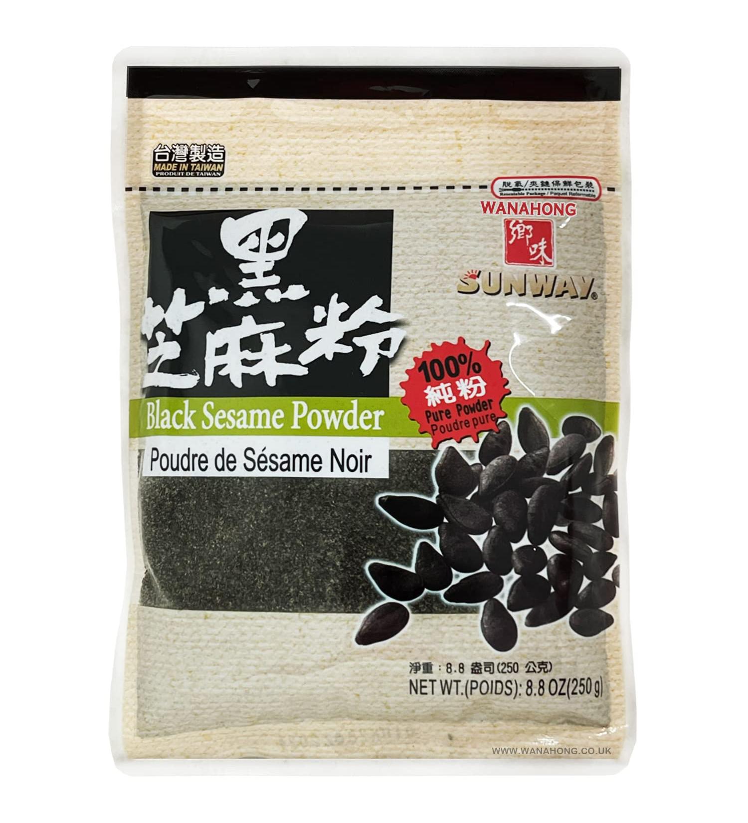 WaNaHong Sunway 100% Black Sesame Powder 250g - Nutritious and Delicious Superfood - Buy Online on GoSupps.com