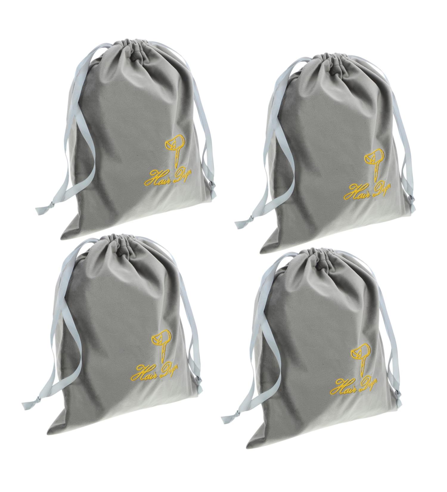 MUSISALY 4pcs Large Drawstring Bag Hair Dryer Bag for Travel Drawstring Storage Bags Fabric - Buy Online on GoSupps.com