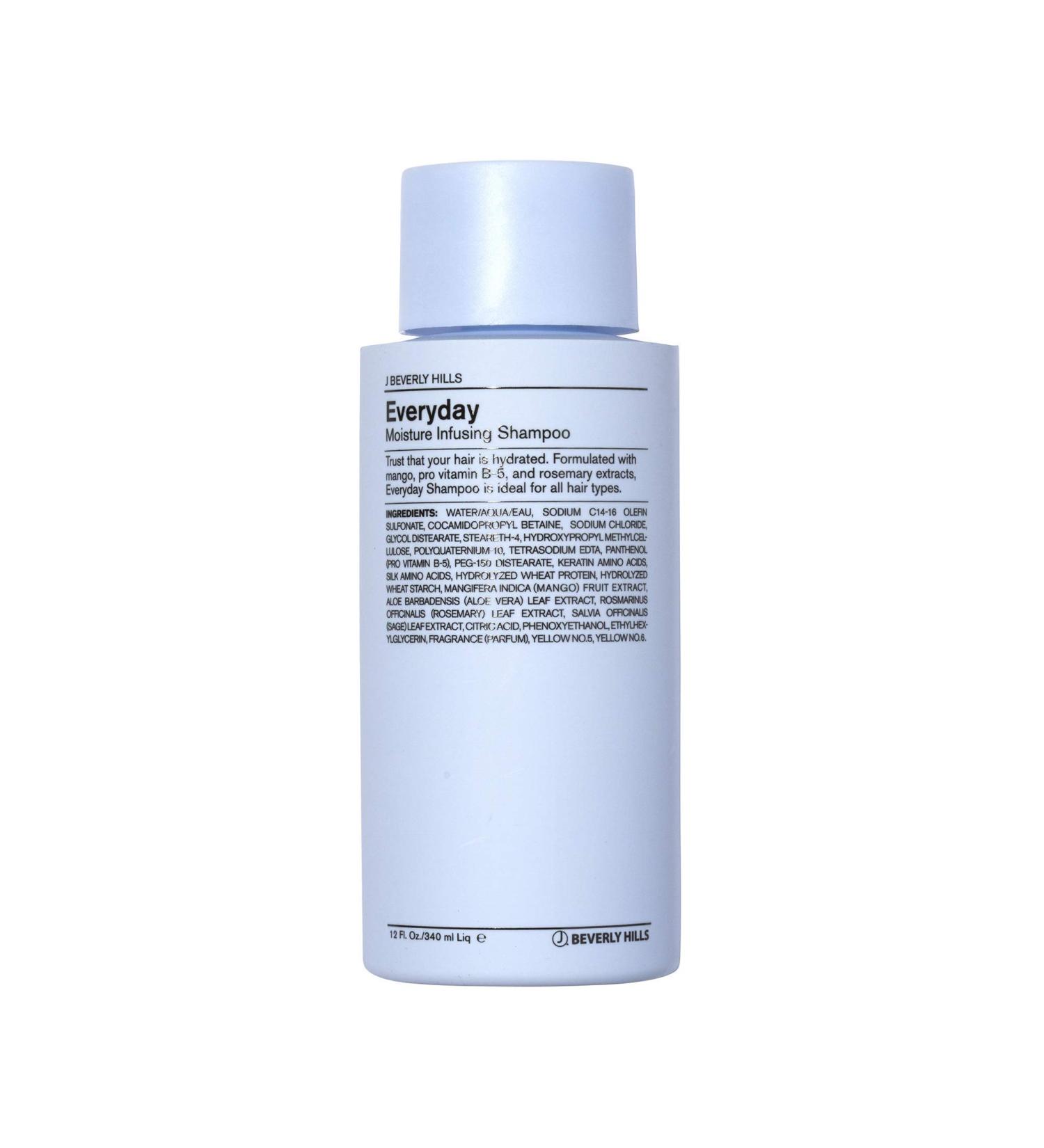 J Beverly Hills Blue Everyday Moisturizing Shampoo with Eucalyptus Oil - 12 oz | Promotes Hair Growth - Buy Online on GoSupps.com