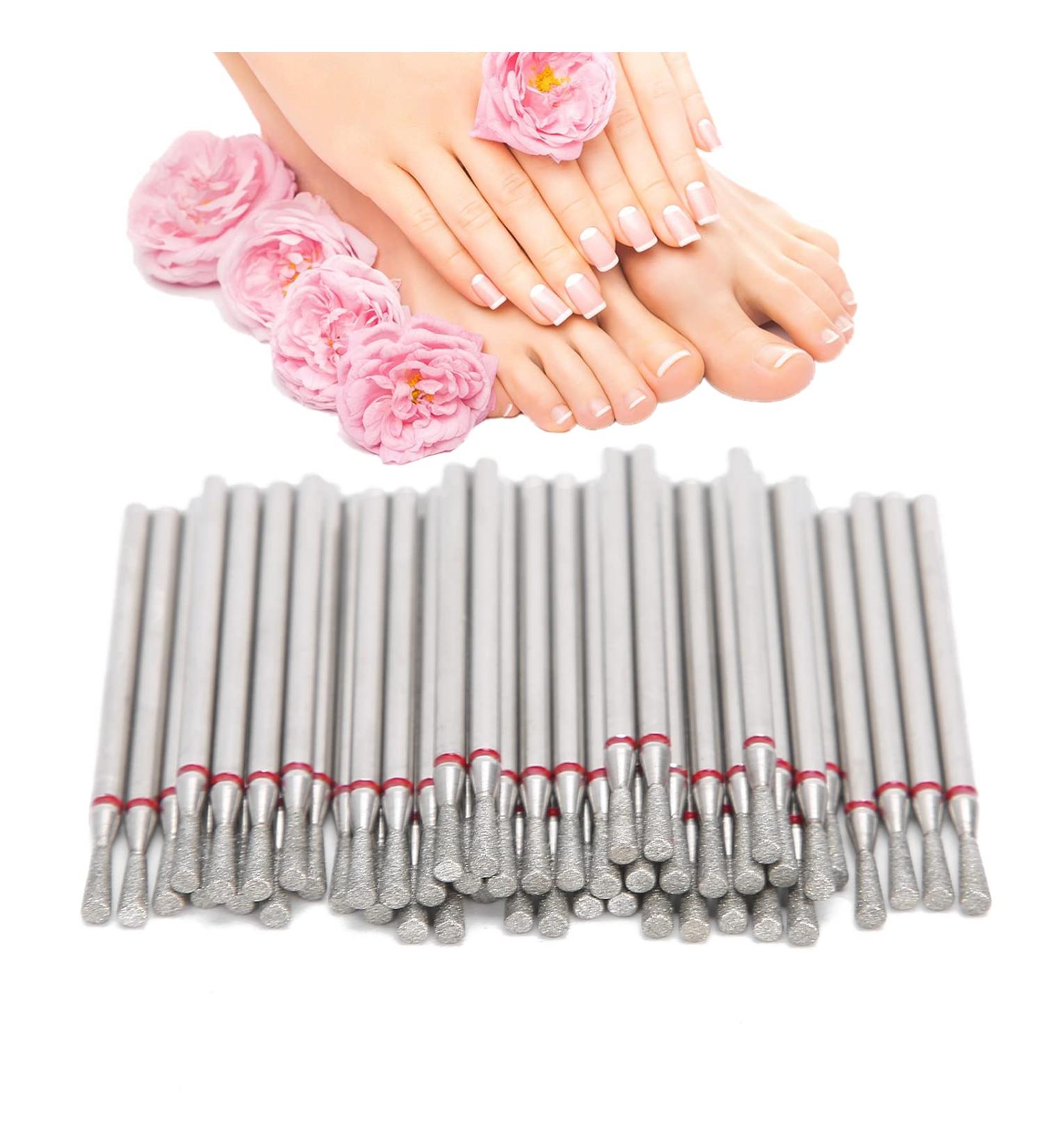 50 Nail Polishing Heads - Reverse Bowling Shape Nail Drill Accessories for Home & Nail Art Shop | International Shipping - Buy Online on GoSupps.com