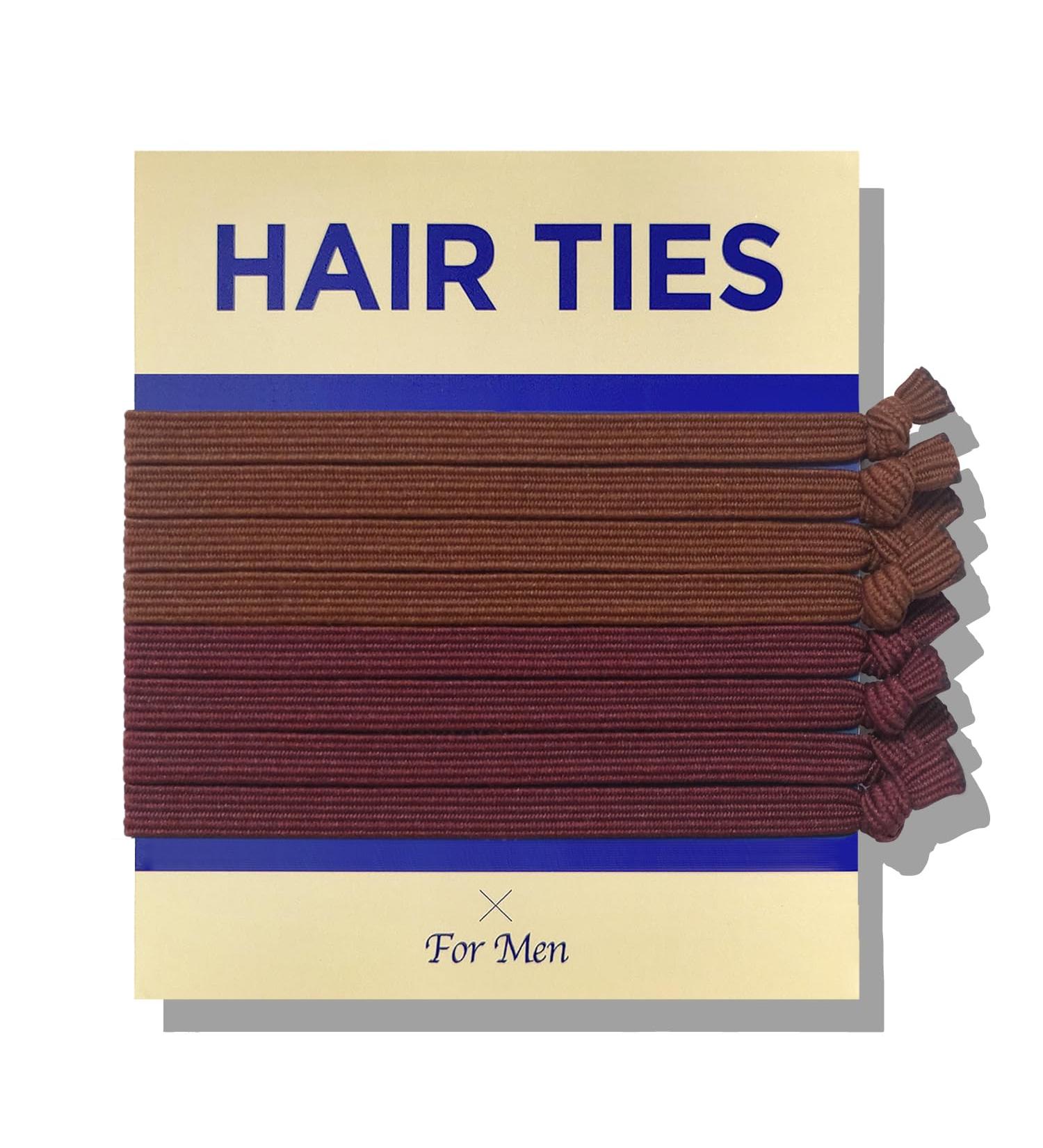Buy Havhaf Knotted Men's Hair Gum - No Damage Strong Hold for Long Curly Hair - Elastic Bun Hair Tie in Cognac Brown - 1 Pack - Buy Online on GoSupps.com