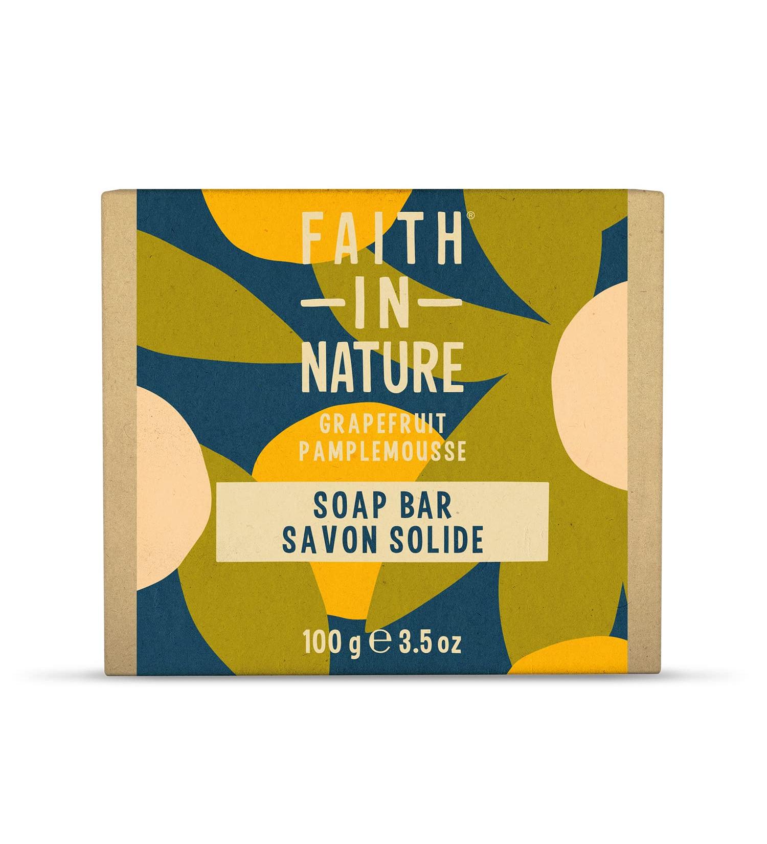  FAITH IN NATURE Faith in Nature Natural Grapefruit Soap Vegan & Animal Free SLS & Paraben Free 100g - Buy Online on GoSupps.com