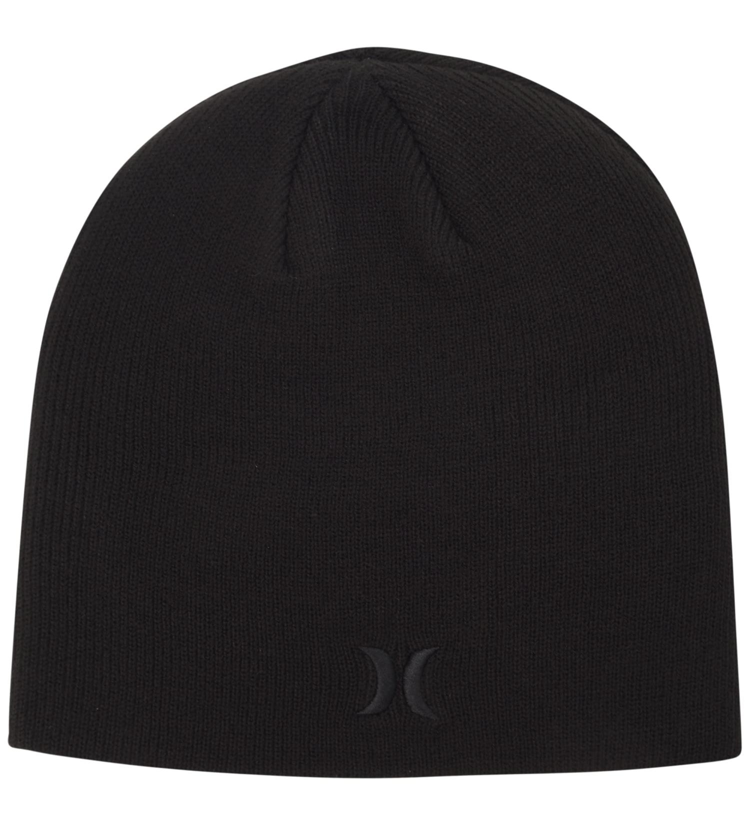 Hurley Men's Classic Icon Beanie - Black/Black, One Size | Winter Hat - Buy Online on GoSupps.com