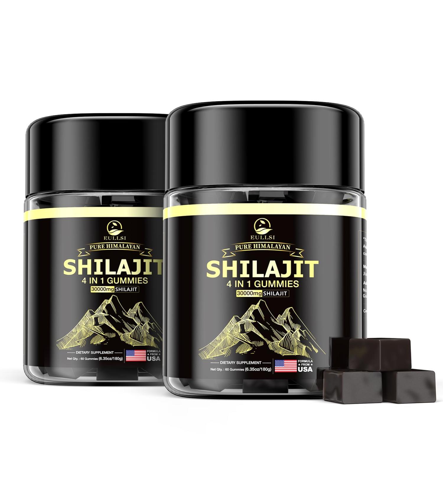 Pure Himalayan Shilajit Gummies for Men & Women Organic Ashwagandha Gummies 85+ Trace Minerals & 75% Fulvic Acid for Energy Stamina & Immune Support Vegan Non-GMO 120 Count - Buy Online on GoSupps.com