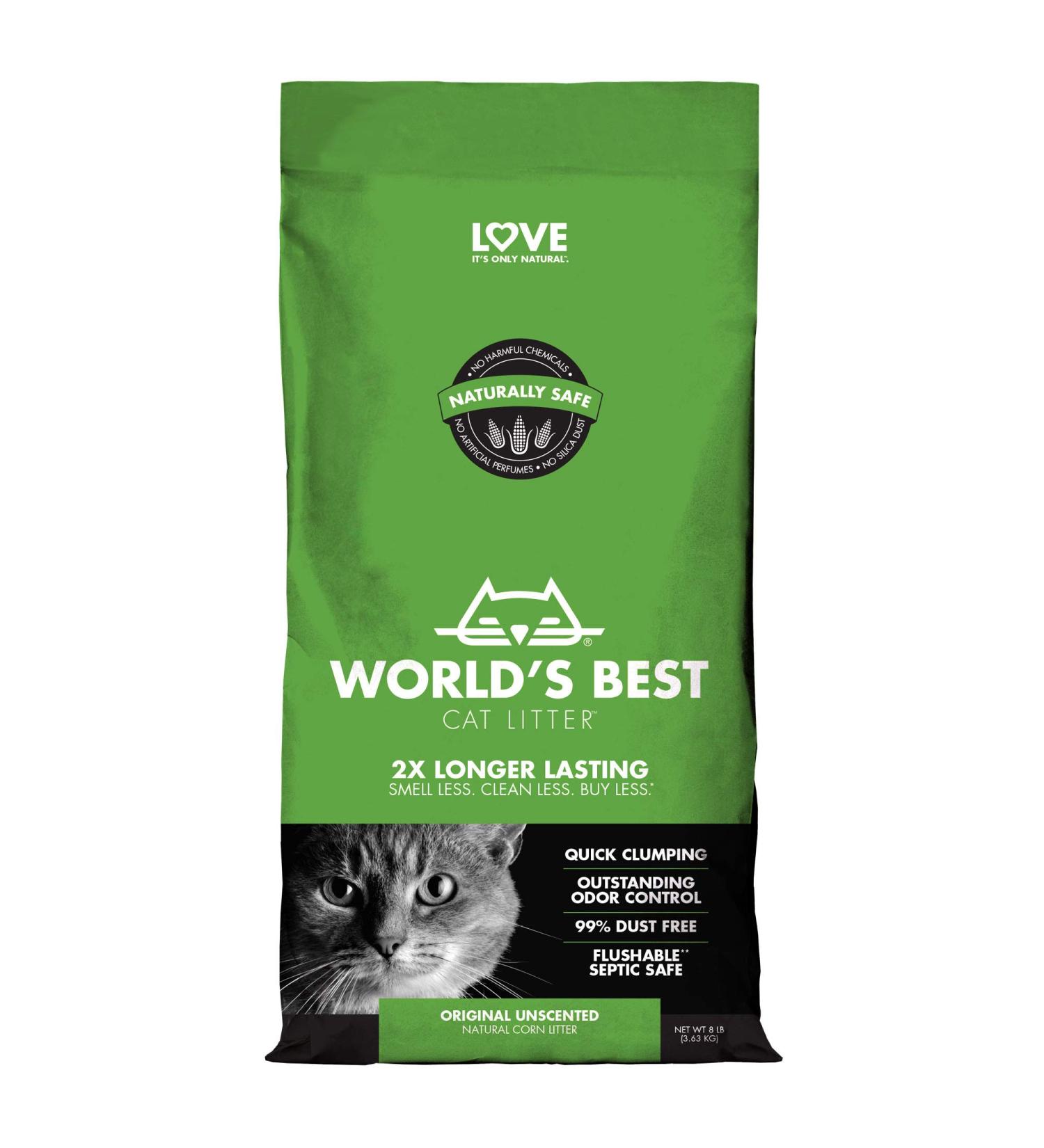 Worlds Best Cat Litter 8lb (3.63kg) Original Unscented