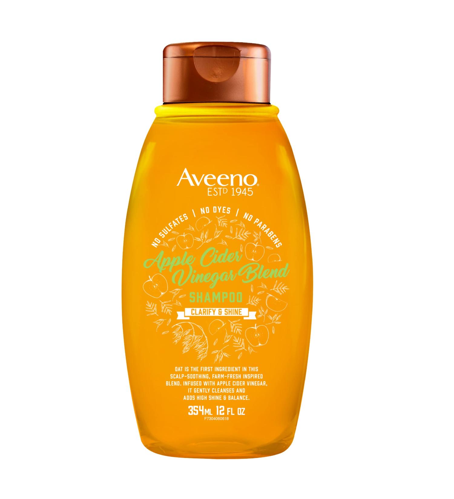 Aveeno Apple Cider Vinegar Sulfate-Free Shampoo - 12 Fl Oz - Buy Online on GoSupps.com