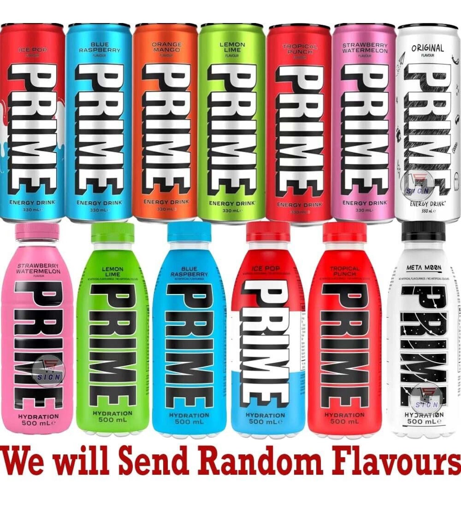 Various Flavoured Prime Hydration Energy Drinks - Great Drinks for this Summer (06 Random Mixed) Random Mixed 06