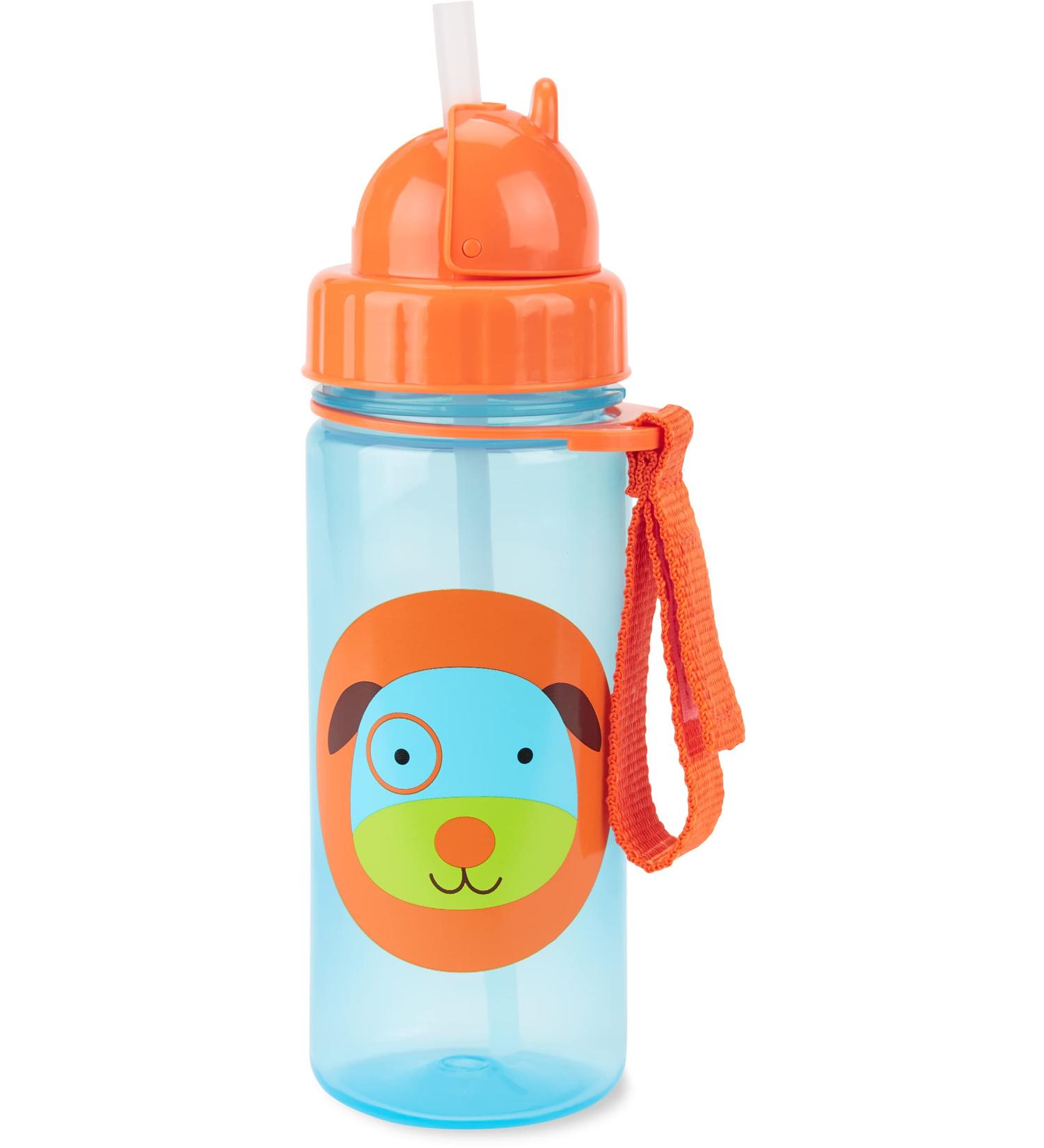 Skip Hop Toddler Sippy Cup with Straw - Zoo Dog Bottle 13 oz - Buy Online on GoSupps.com