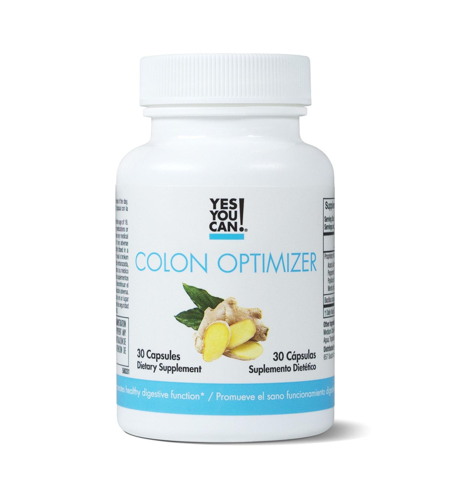 Yes You Can! Probiotics Colon Optimizer - Organic Gut Health Supplement with Ginger & Peppermint, 30 Capsules - Buy Online on GoSupps.com